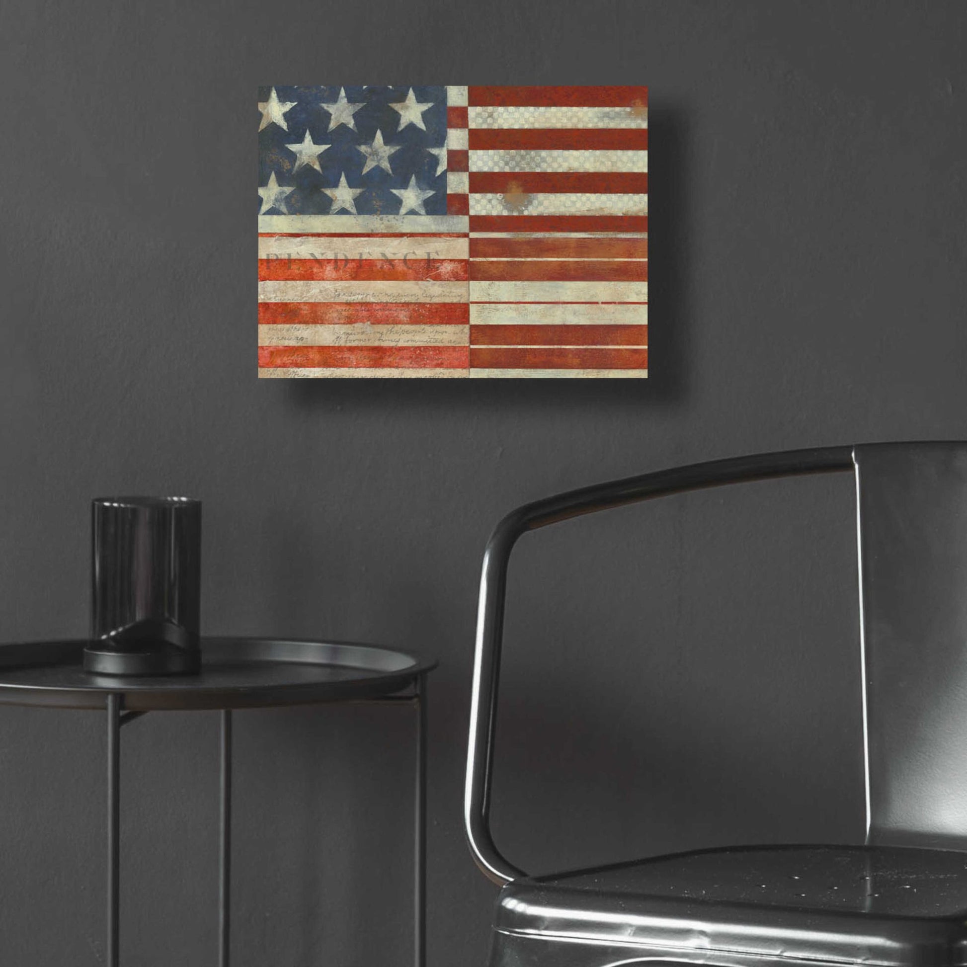 Epic Art 'Flag of Independence' by Norman Wyatt Jr, Acrylic Glass Wall Art,16x12