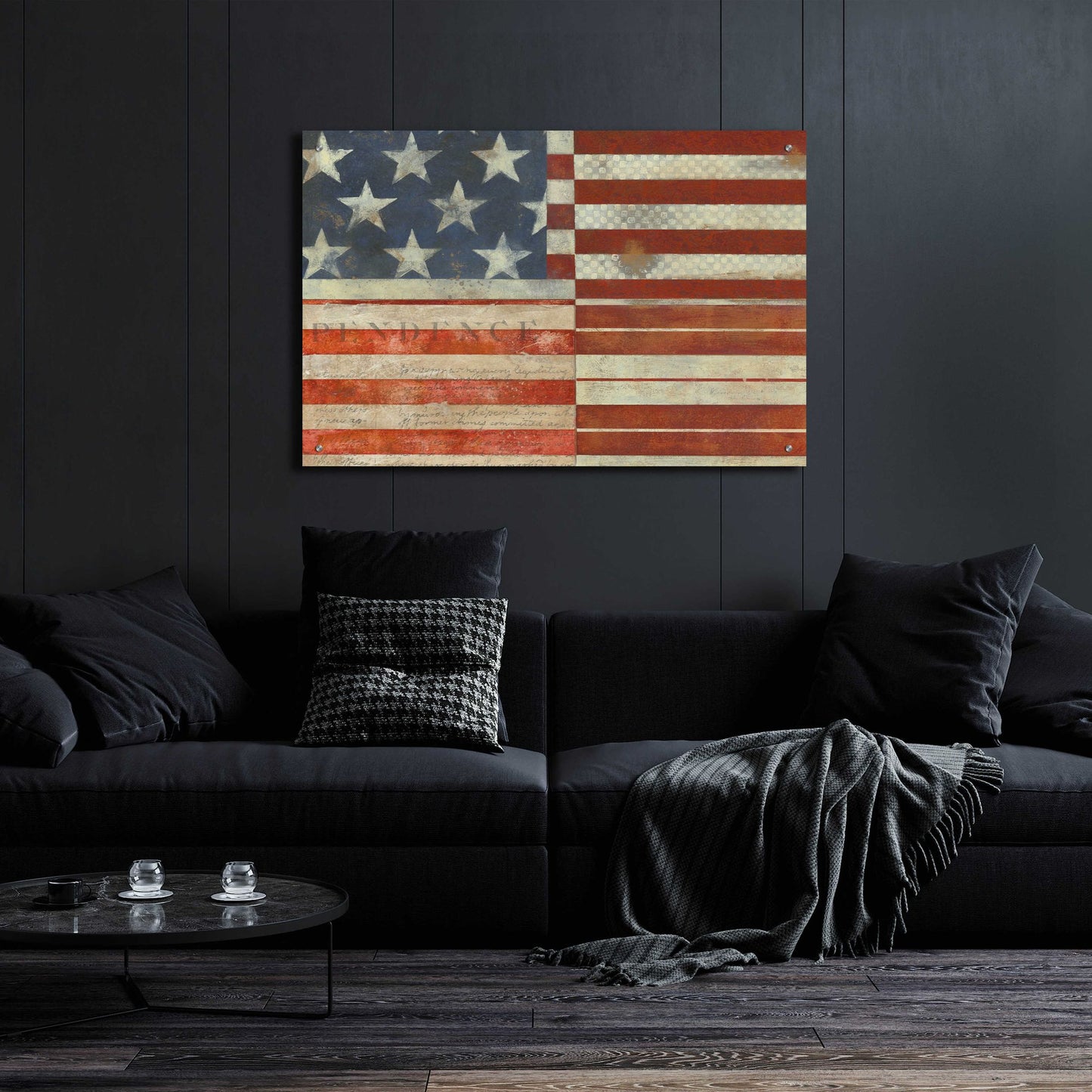 Epic Art 'Flag of Independence' by Norman Wyatt Jr, Acrylic Glass Wall Art,36x24