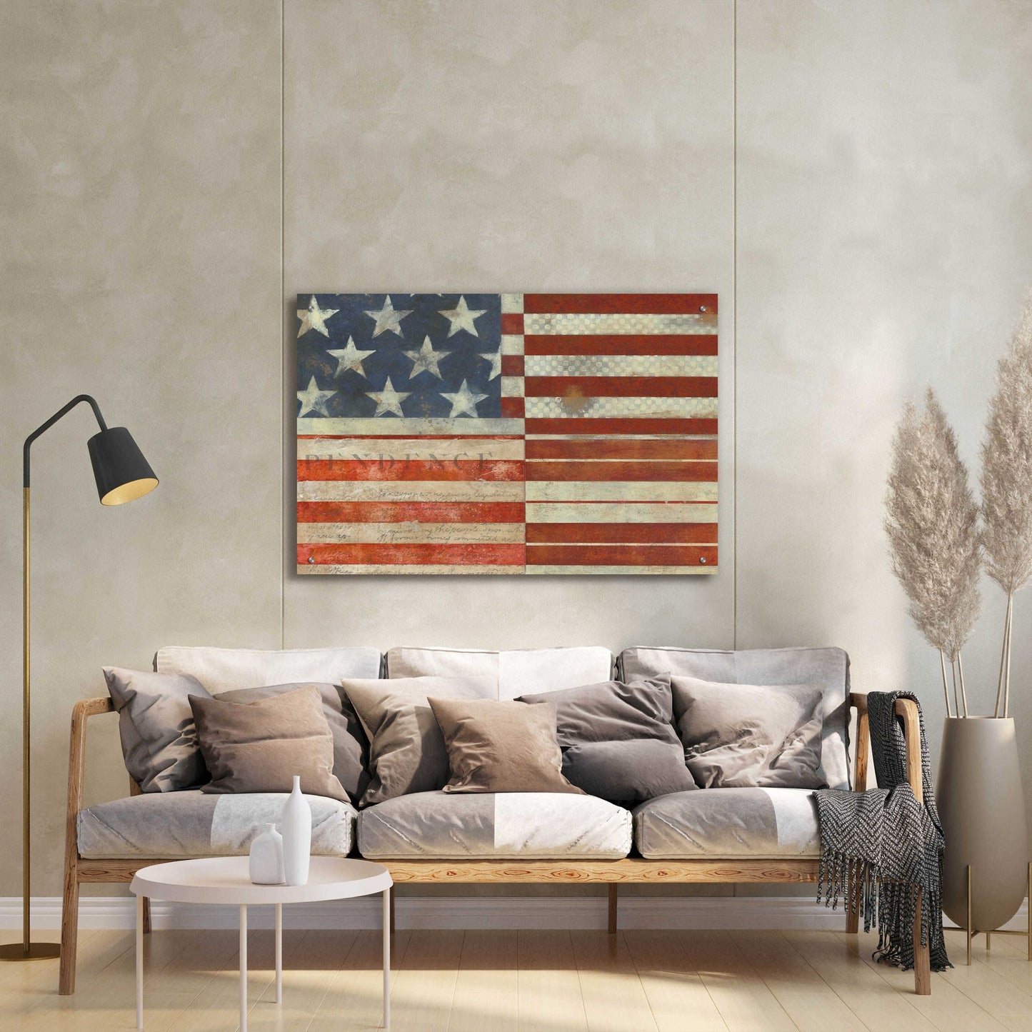 Epic Art 'Flag of Independence' by Norman Wyatt Jr, Acrylic Glass Wall Art,36x24