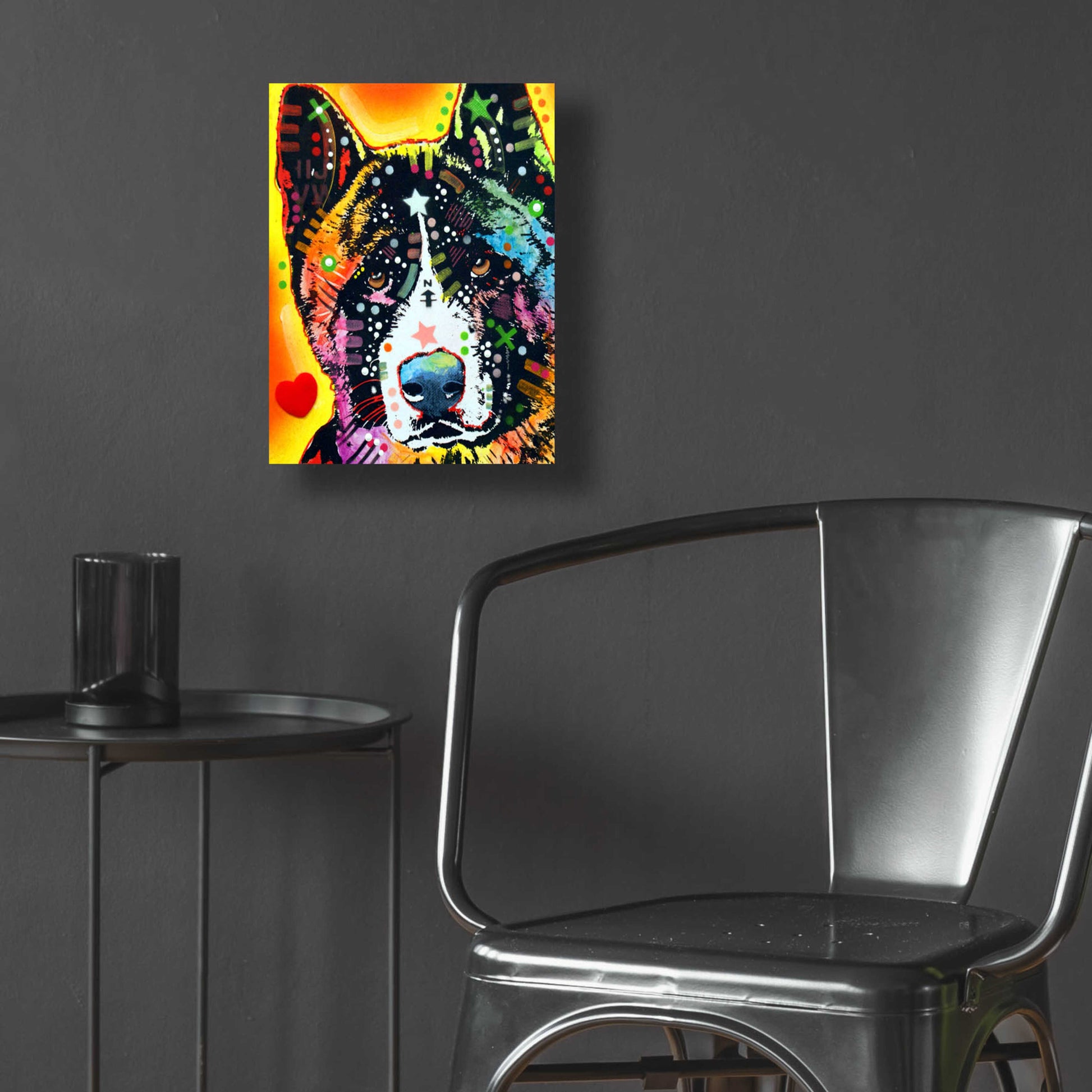 Epic Art 'Akita 1' by Dean Russo, Acrylic Glass Wall Art,12x16