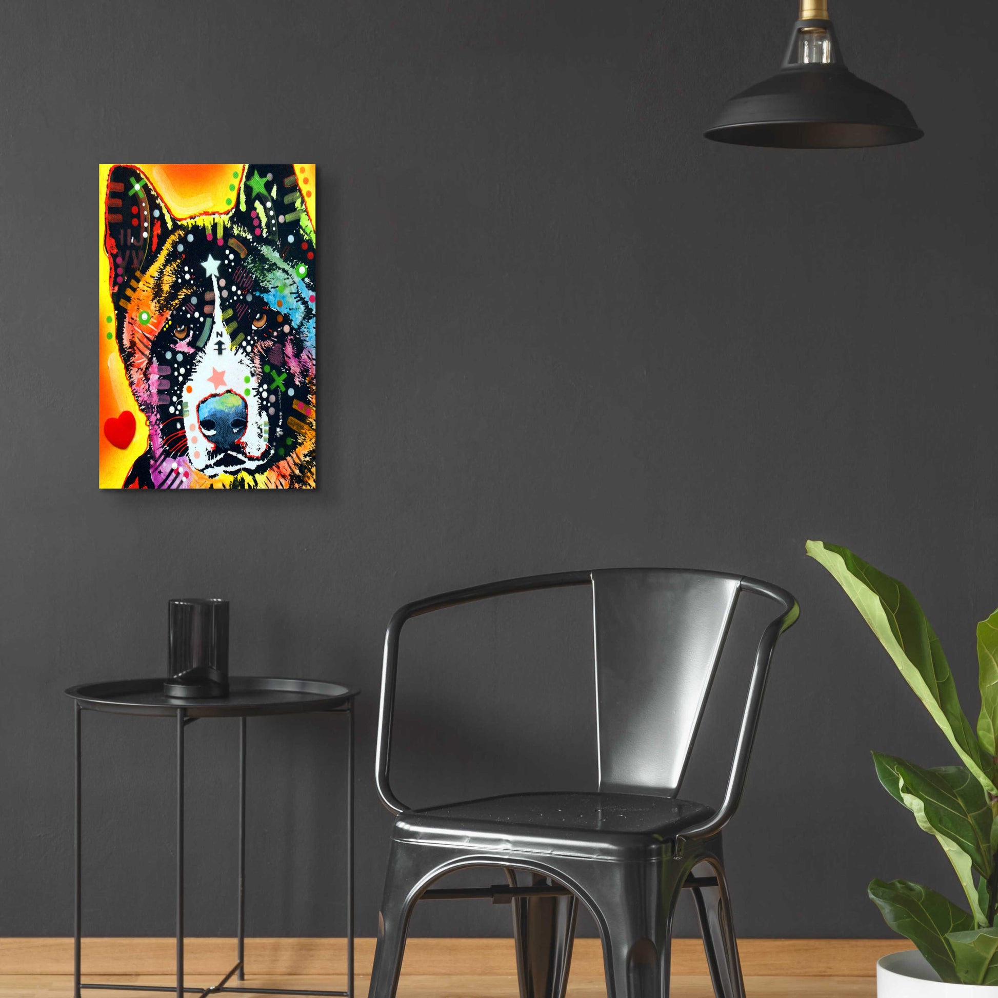 Epic Art 'Akita 1' by Dean Russo, Acrylic Glass Wall Art,16x24