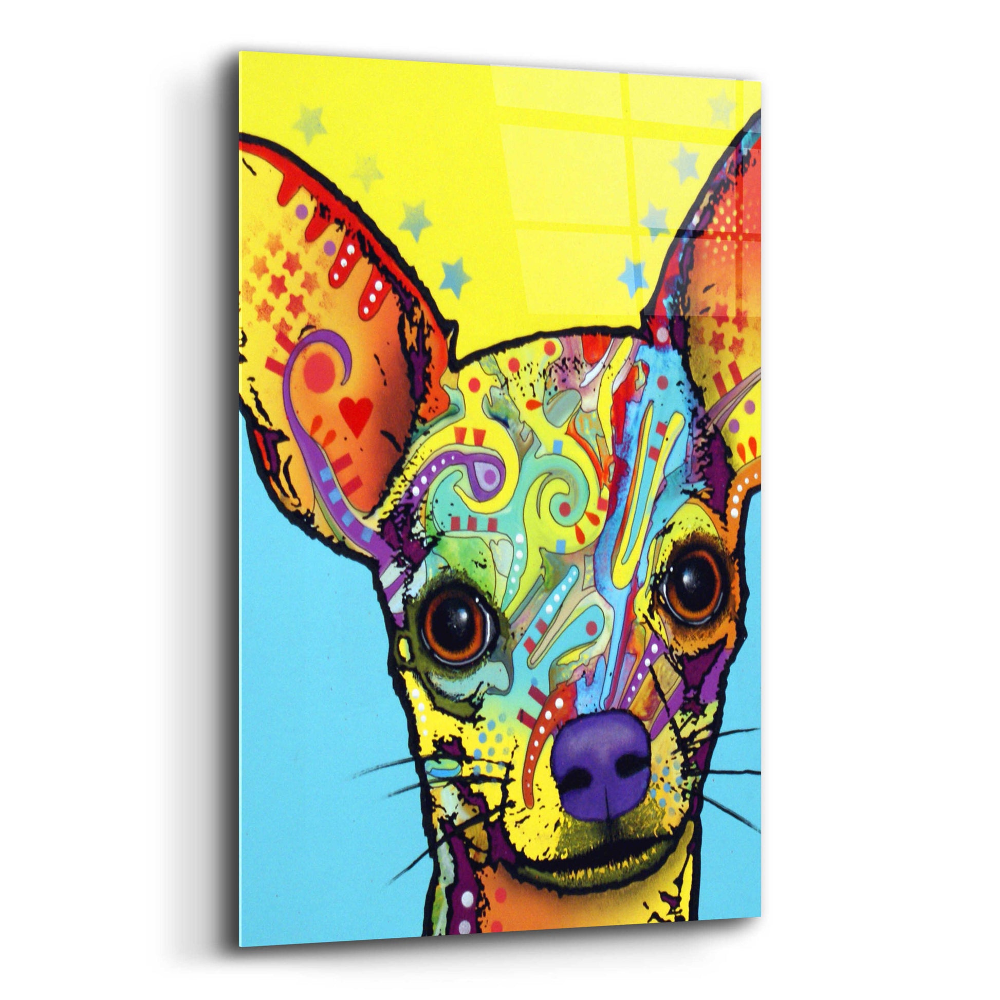 Epic Art 'Chihuahua I' by Dean Russo, Acrylic Glass Wall Art,12x16