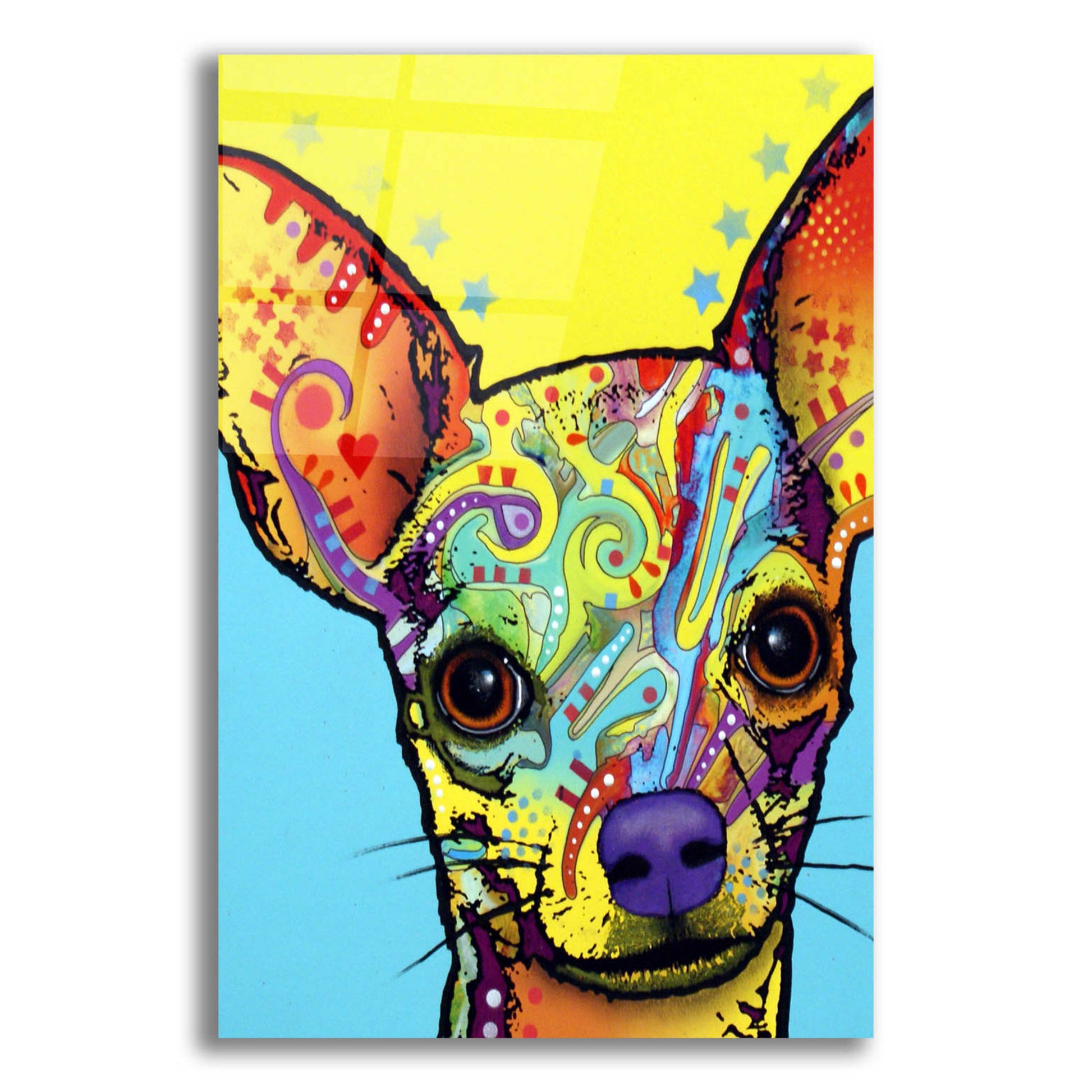 Epic Art 'Chihuahua I' by Dean Russo, Acrylic Glass Wall Art,12x16