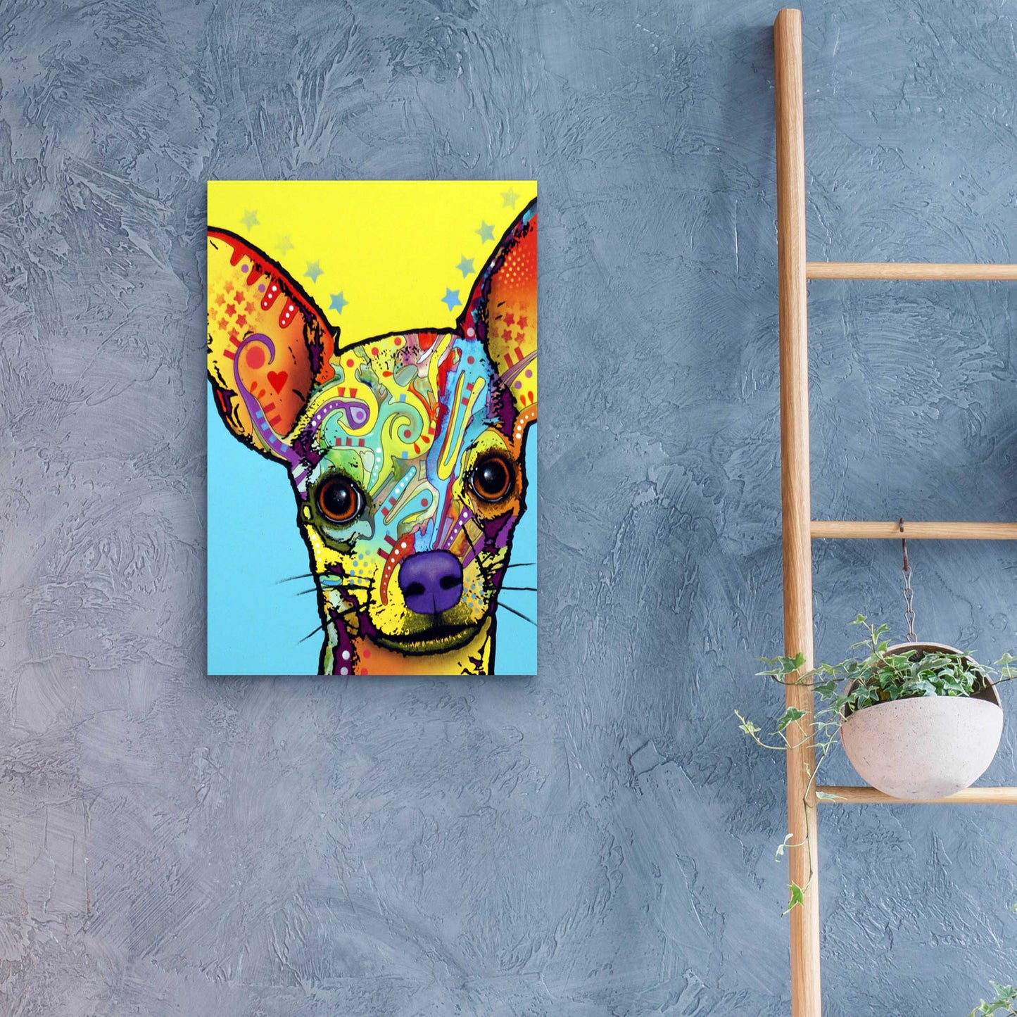 Epic Art 'Chihuahua I' by Dean Russo, Acrylic Glass Wall Art,16x24