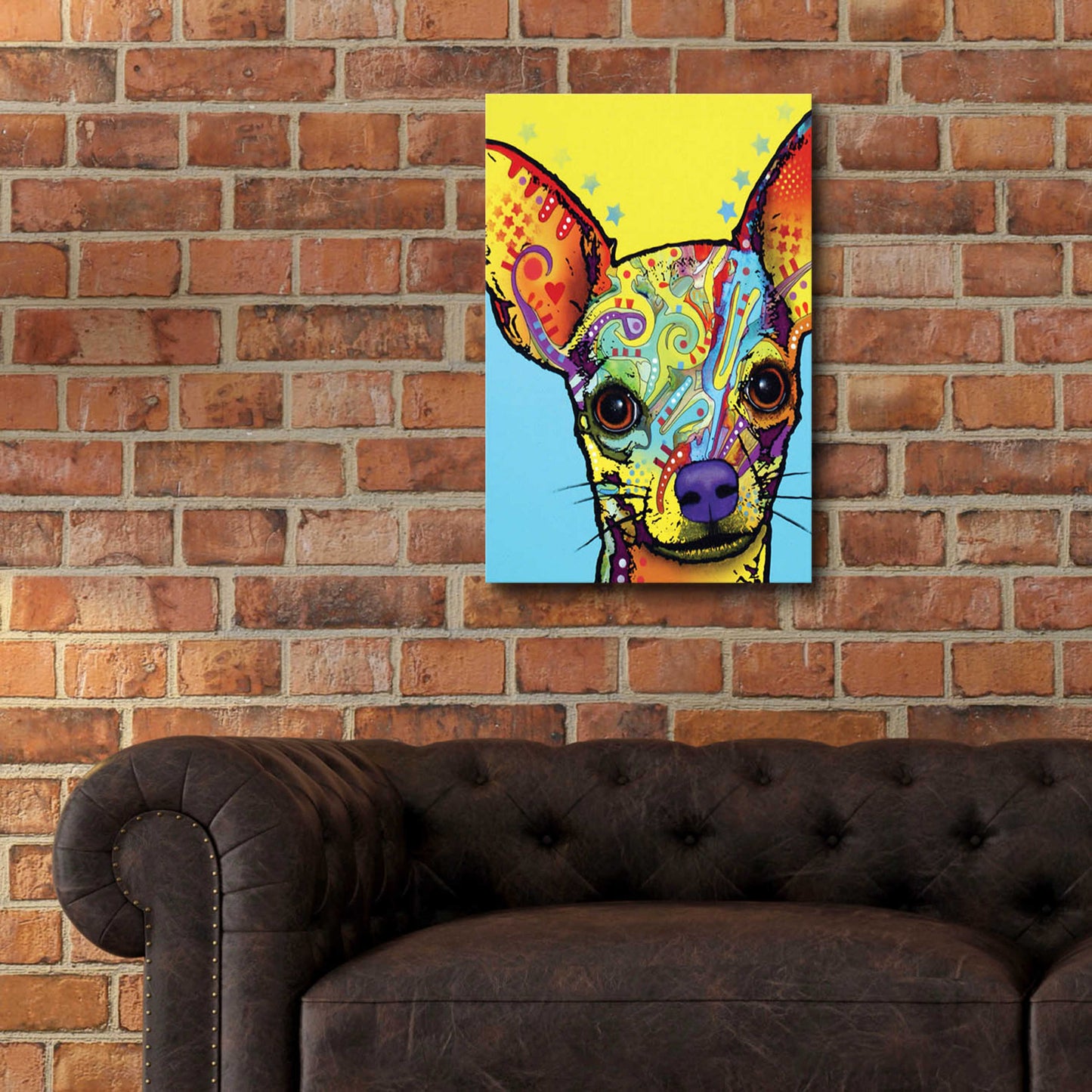 Epic Art 'Chihuahua I' by Dean Russo, Acrylic Glass Wall Art,16x24