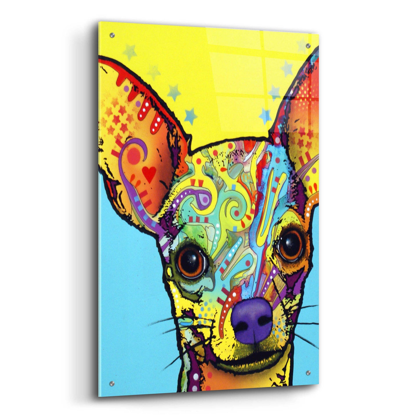 Epic Art 'Chihuahua I' by Dean Russo, Acrylic Glass Wall Art,24x36