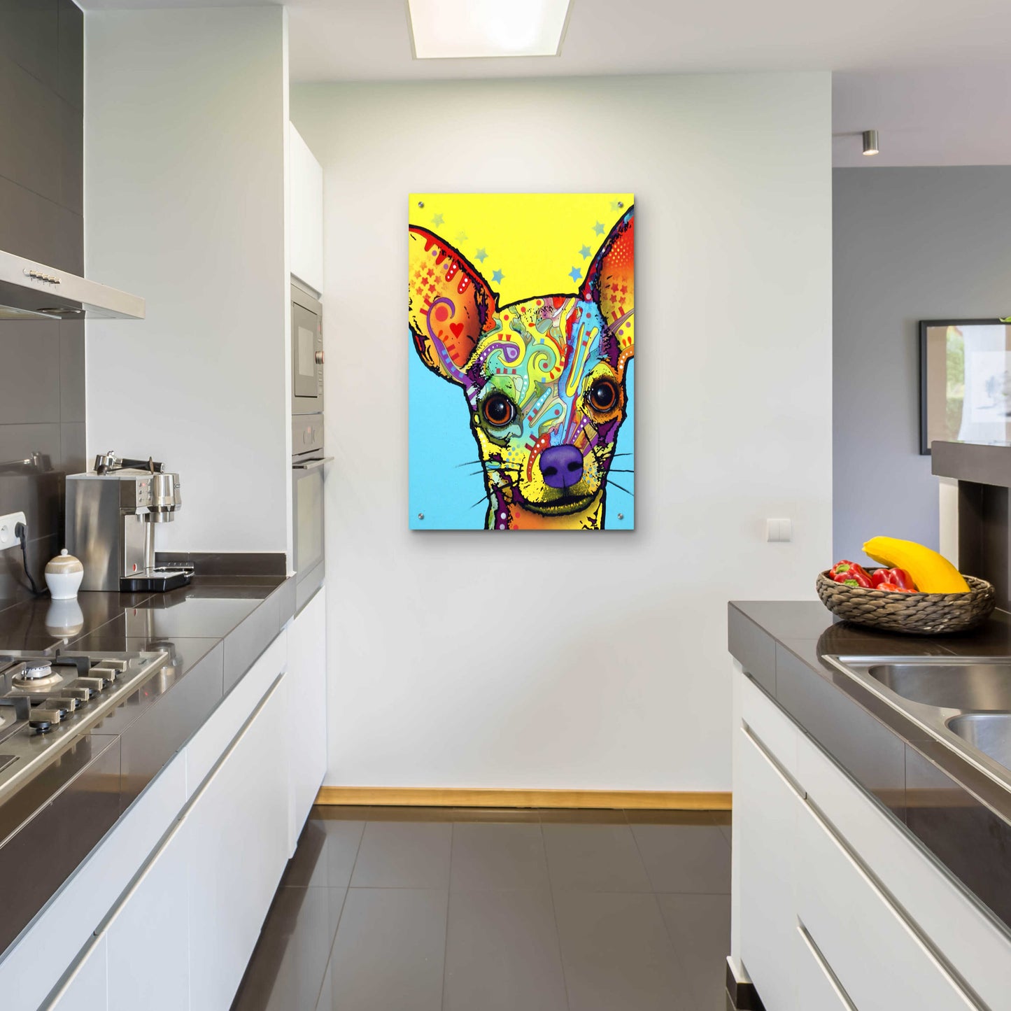 Epic Art 'Chihuahua I' by Dean Russo, Acrylic Glass Wall Art,24x36