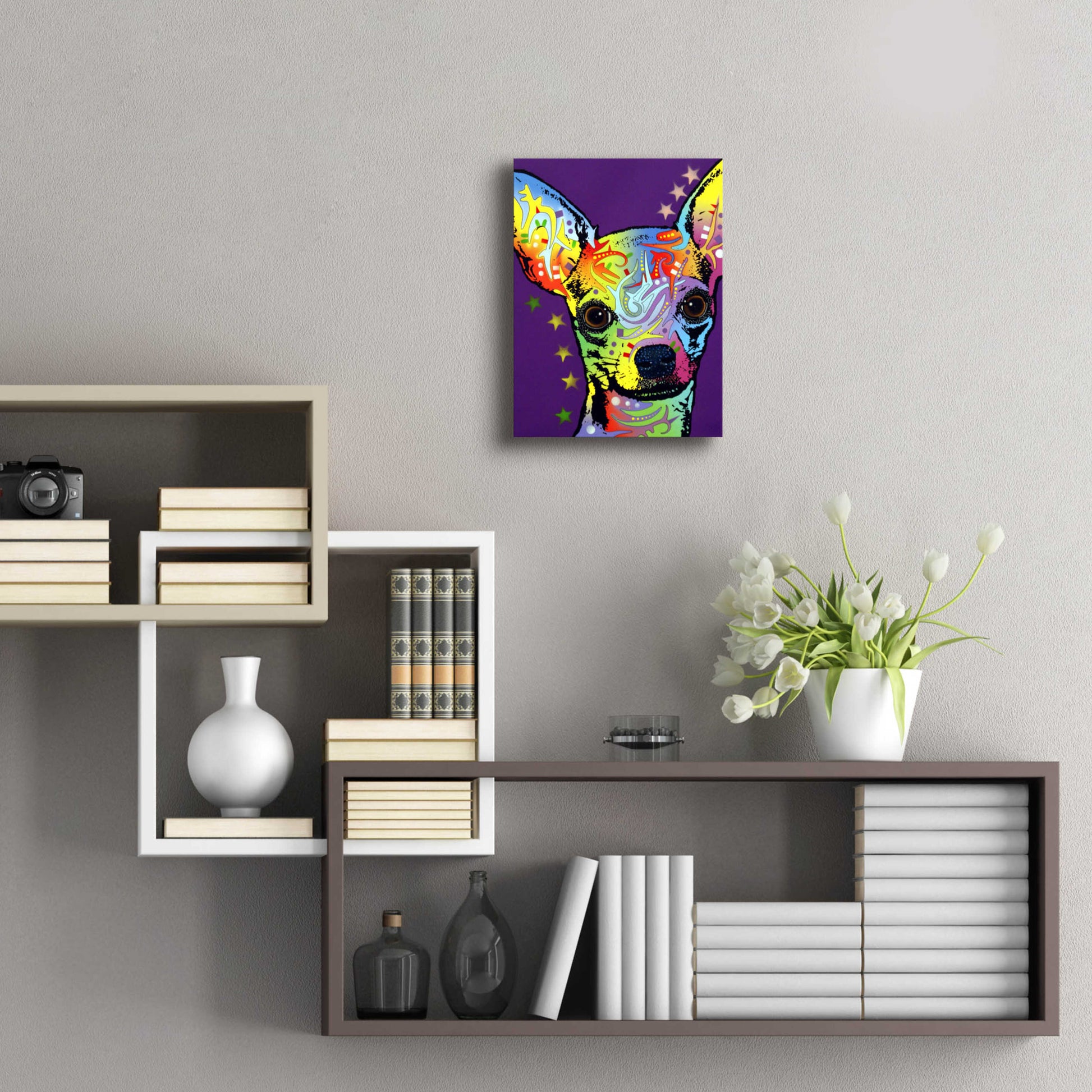 Epic Art 'Chihuahua Ii' by Dean Russo, Acrylic Glass Wall Art,12x16