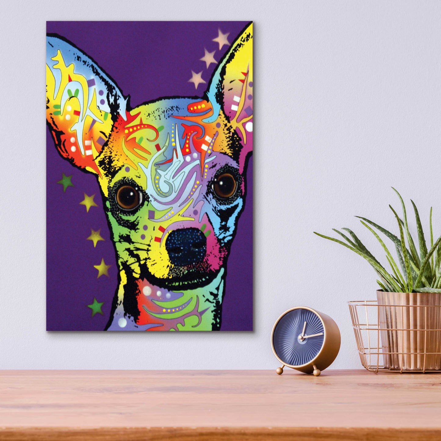 Epic Art 'Chihuahua Ii' by Dean Russo, Acrylic Glass Wall Art,12x16