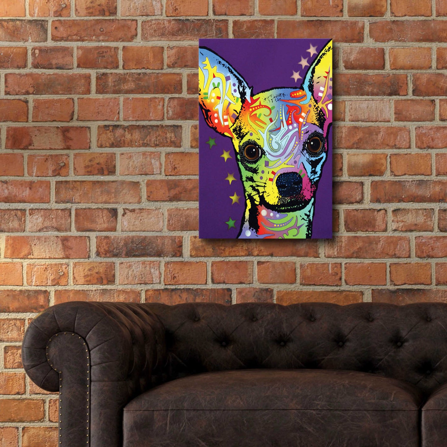 Epic Art 'Chihuahua Ii' by Dean Russo, Acrylic Glass Wall Art,16x24