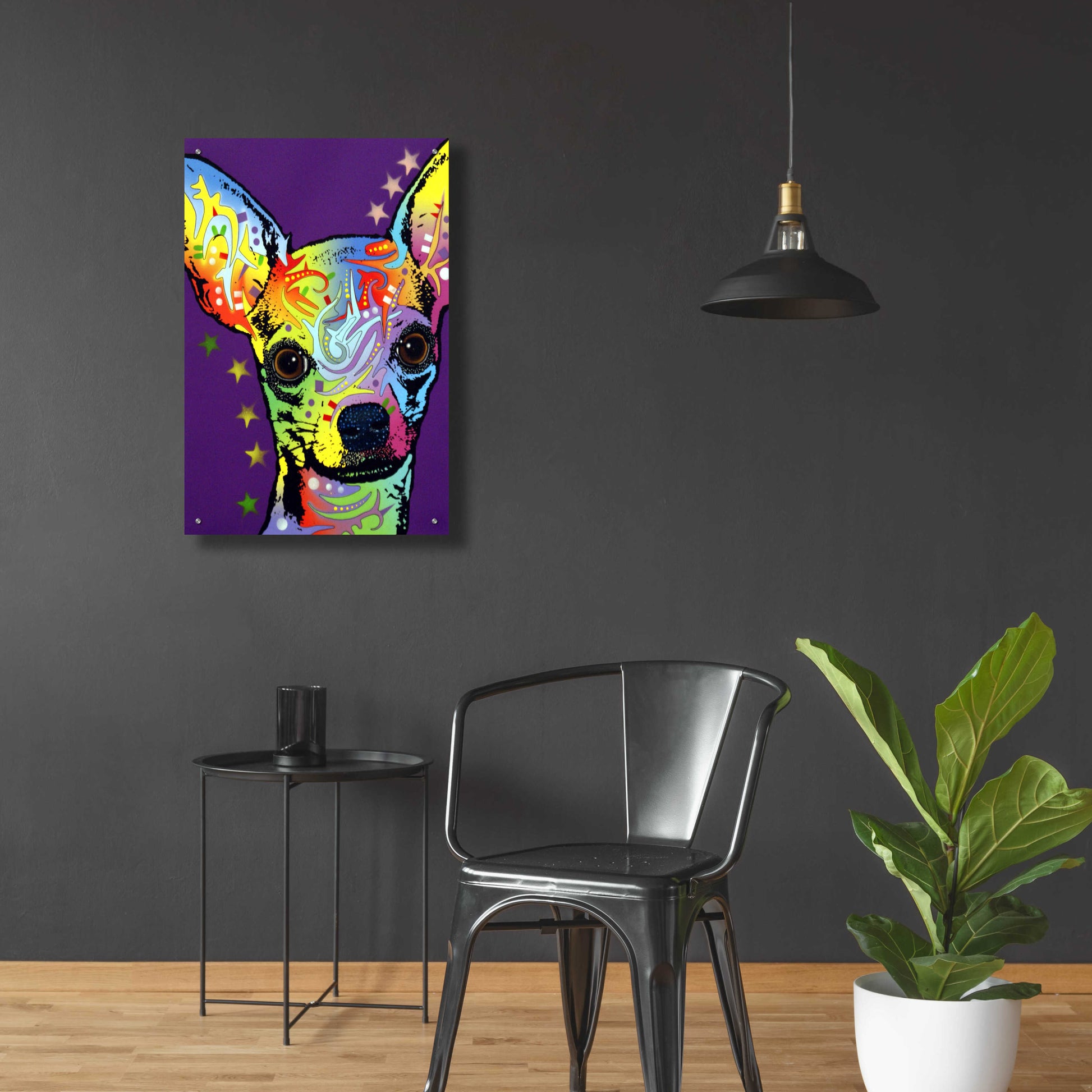 Epic Art 'Chihuahua Ii' by Dean Russo, Acrylic Glass Wall Art,24x36