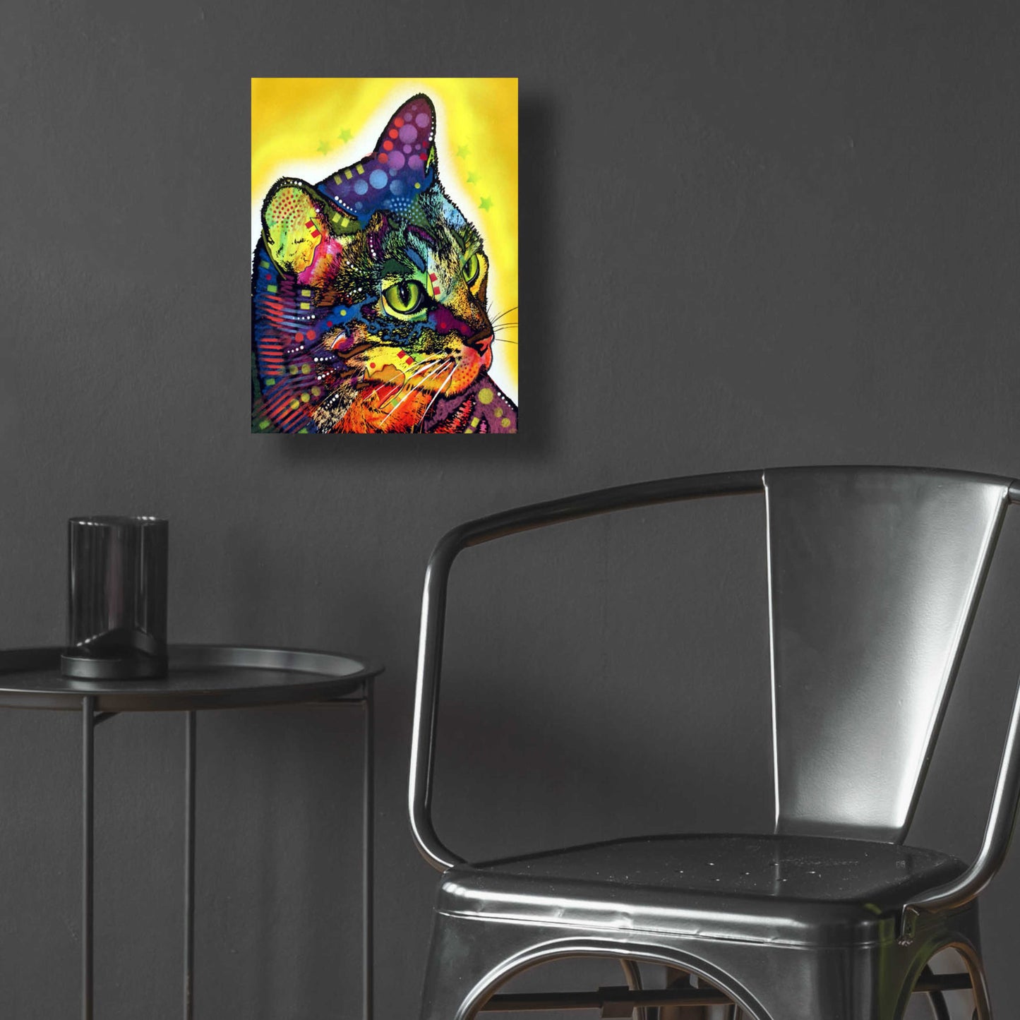Epic Art 'Confident Cat' by Dean Russo, Acrylic Glass Wall Art,12x16