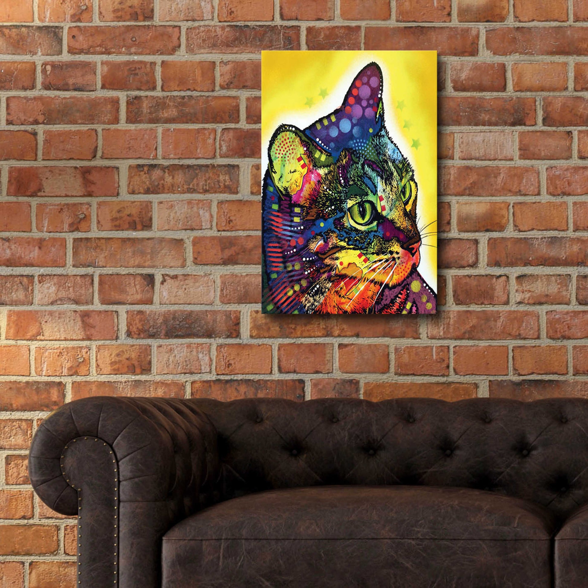 Epic Art 'Confident Cat' by Dean Russo, Acrylic Glass Wall Art,16x24