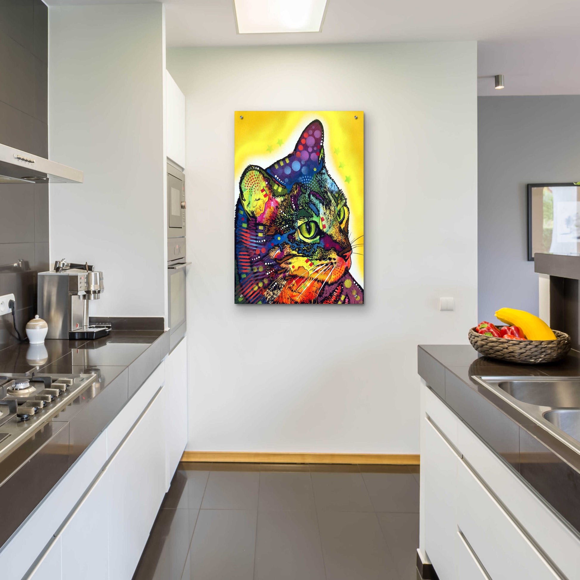 Epic Art 'Confident Cat' by Dean Russo, Acrylic Glass Wall Art,24x36