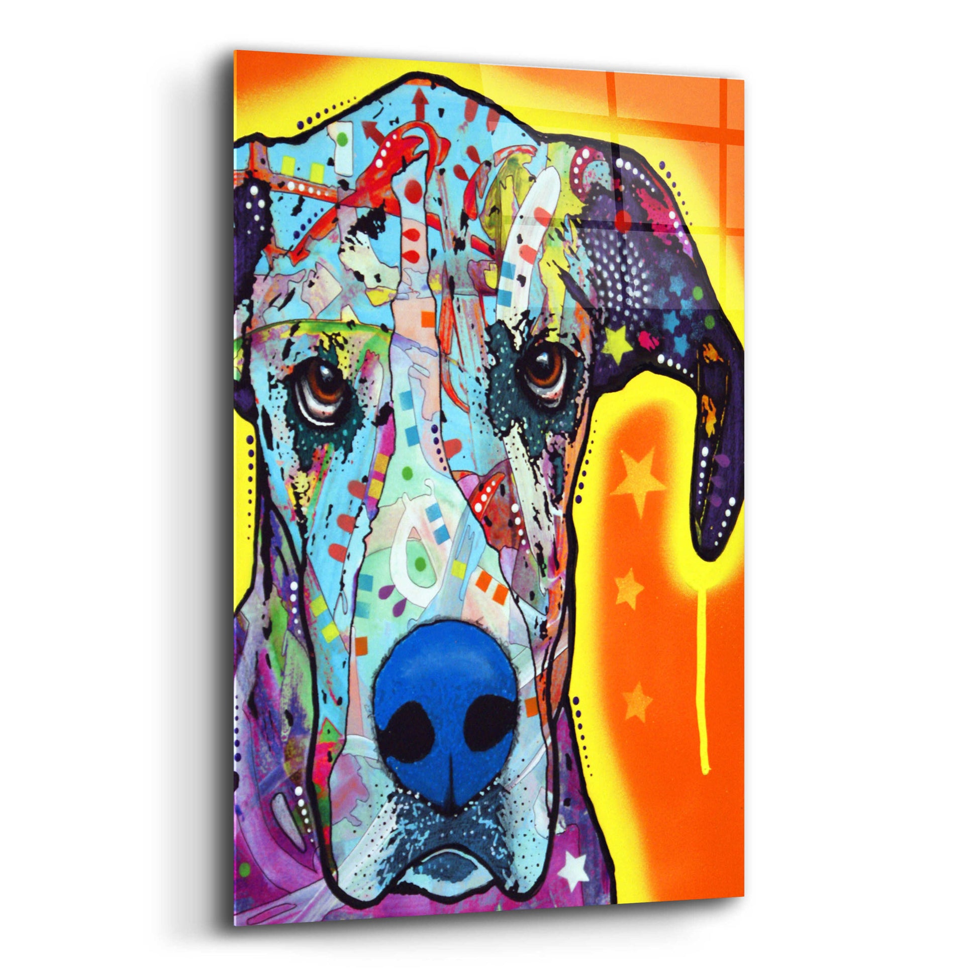 Epic Art 'Great Dane' by Dean Russo, Acrylic Glass Wall Art,12x16