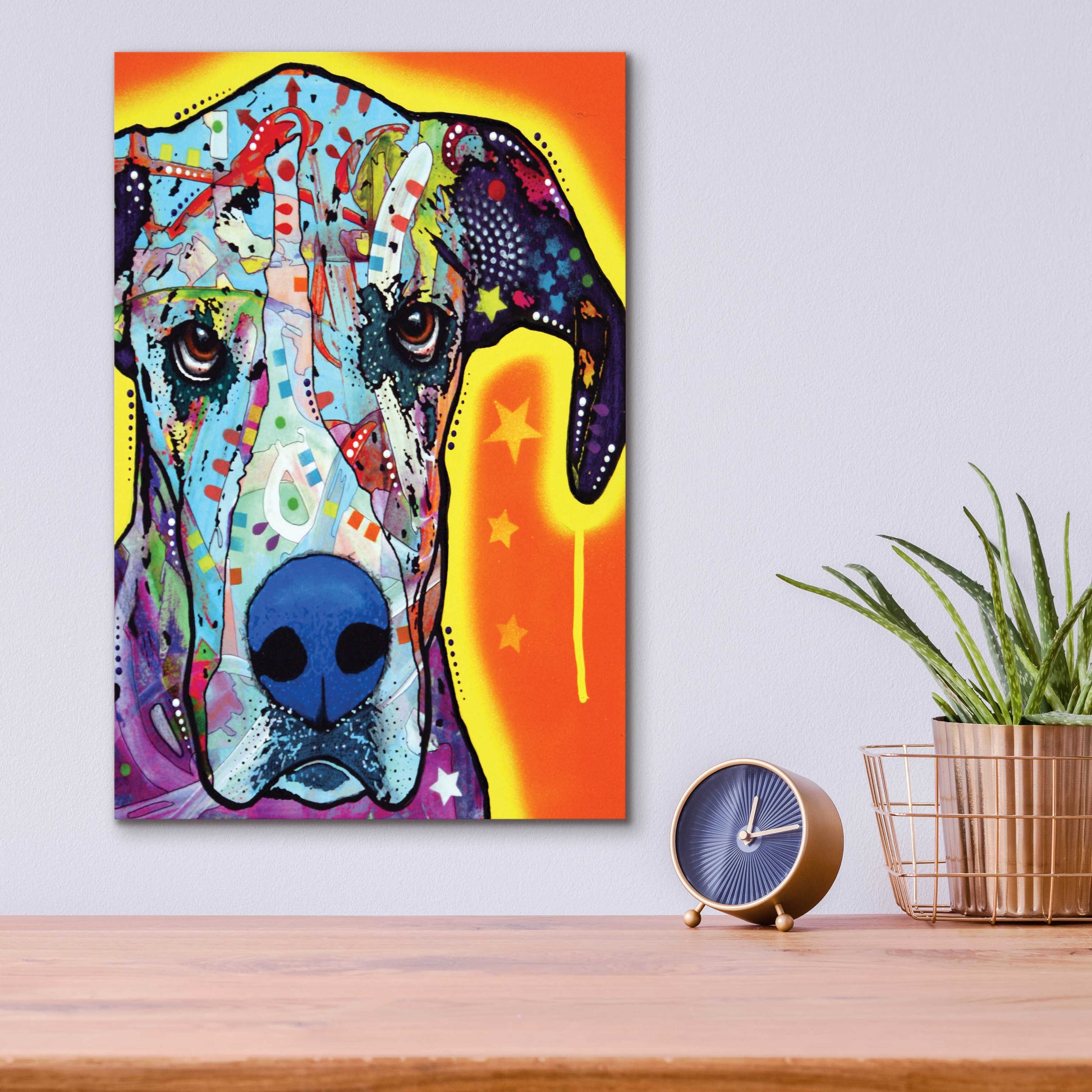 Epic Art 'Great Dane' by Dean Russo, Acrylic Glass Wall Art,12x16