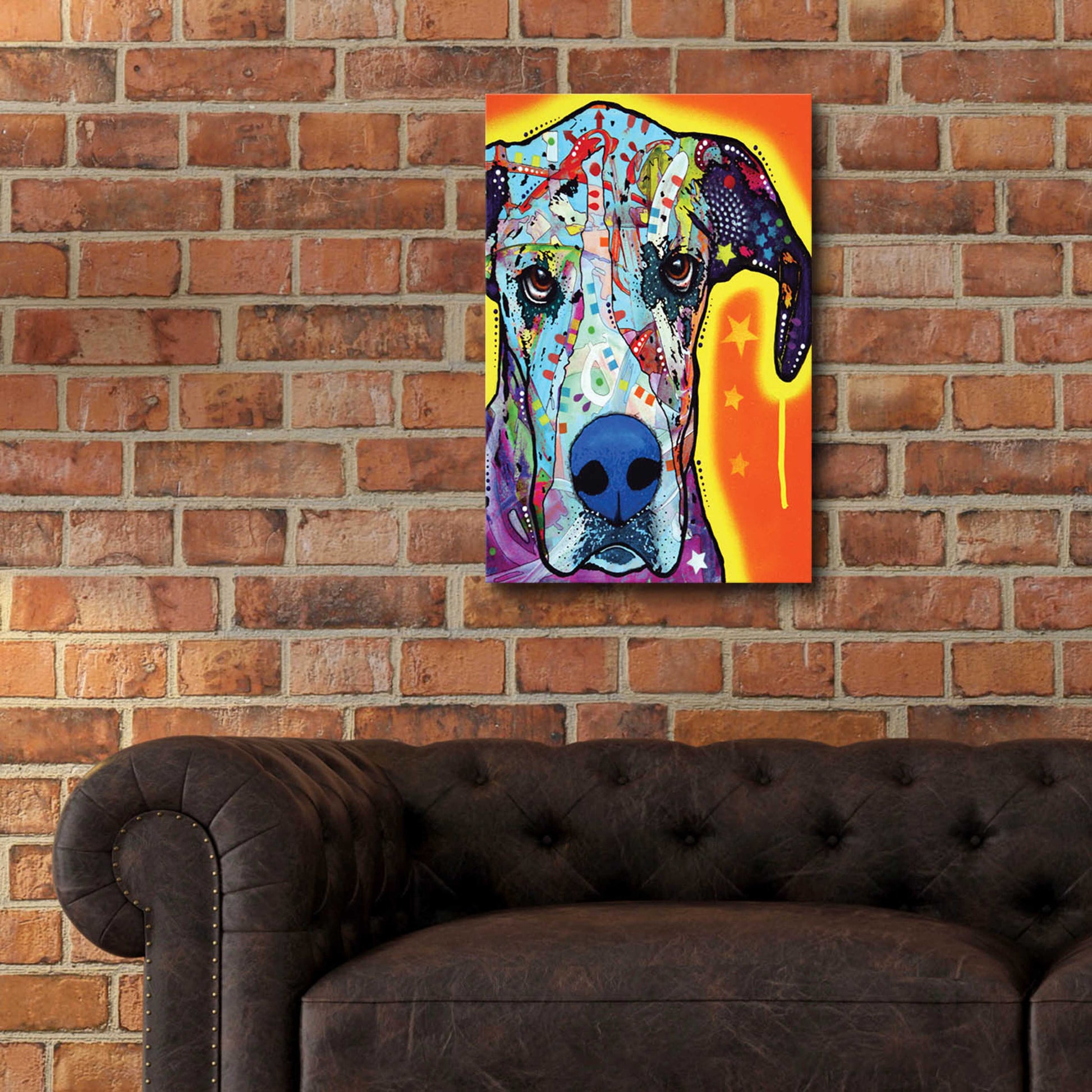 Epic Art 'Great Dane' by Dean Russo, Acrylic Glass Wall Art,16x24