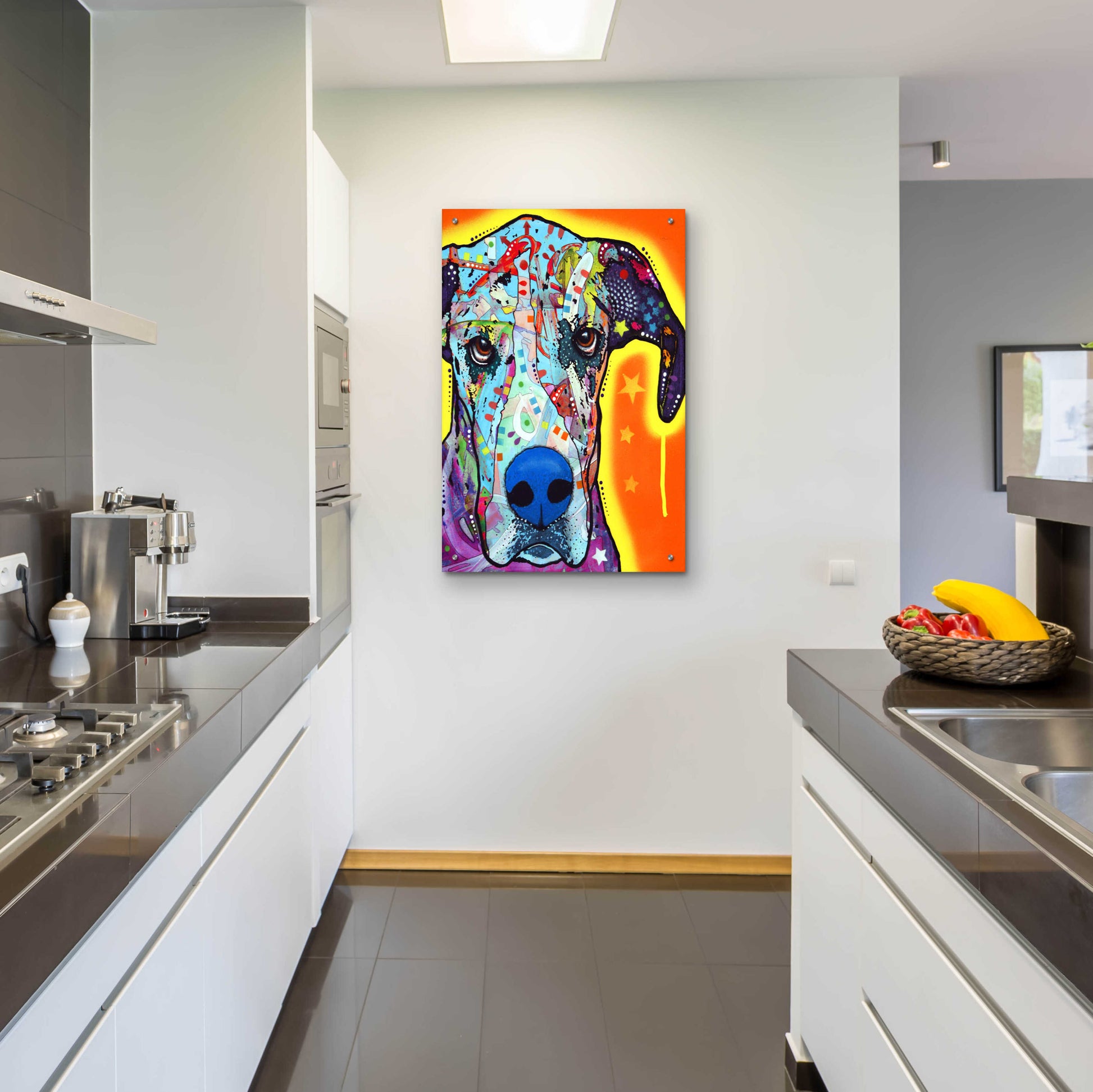 Epic Art 'Great Dane' by Dean Russo, Acrylic Glass Wall Art,24x36