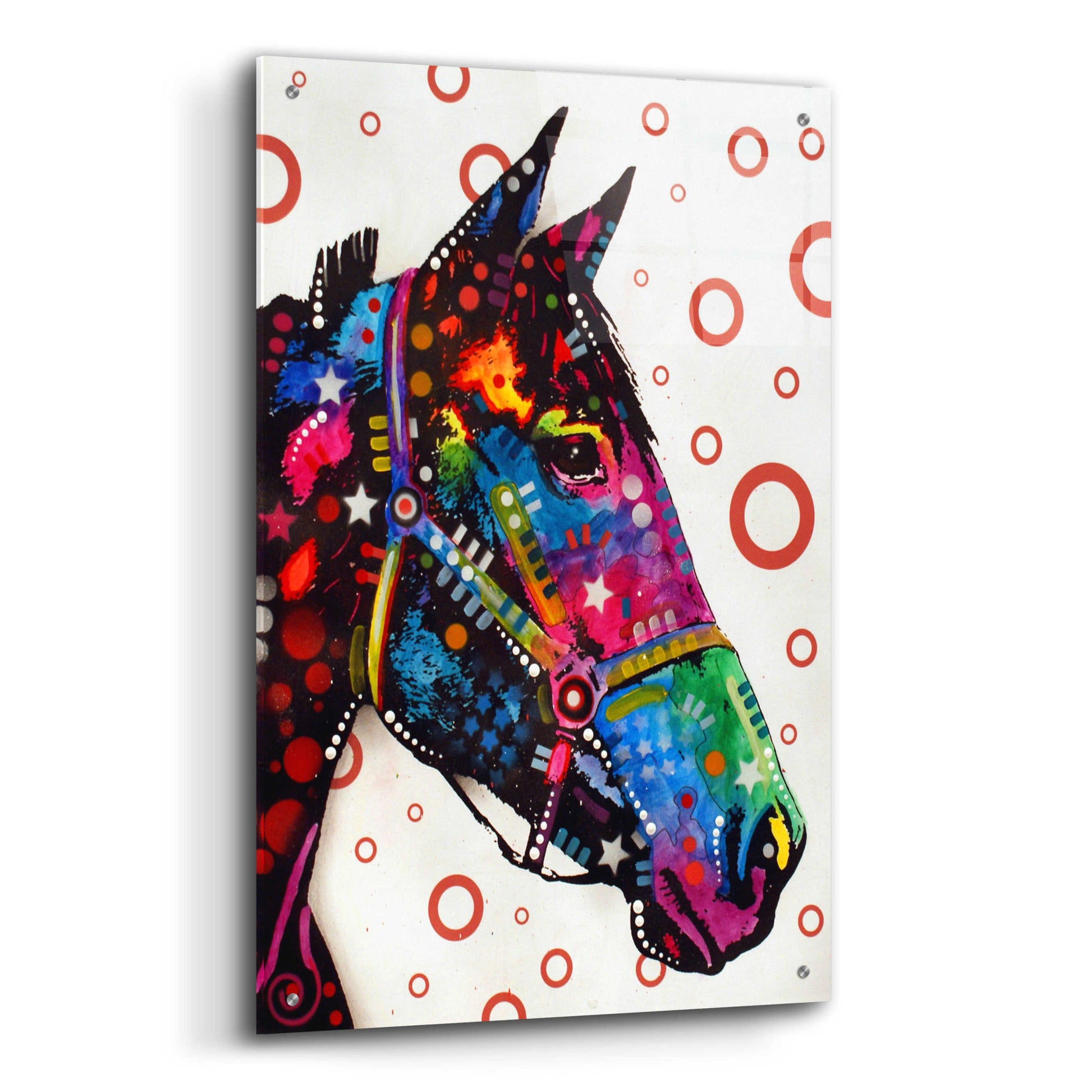 Epic Art 'Horse 1' by Dean Russo, Acrylic Glass Wall Art,24x36