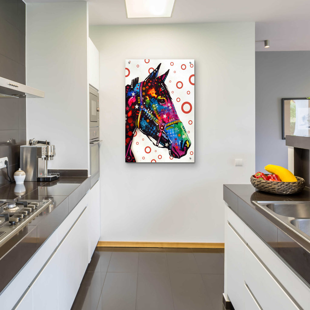 Epic Art 'Horse 1' by Dean Russo, Acrylic Glass Wall Art,24x36