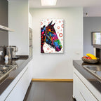 Epic Art 'Horse 1' by Dean Russo, Acrylic Glass Wall Art,24x36