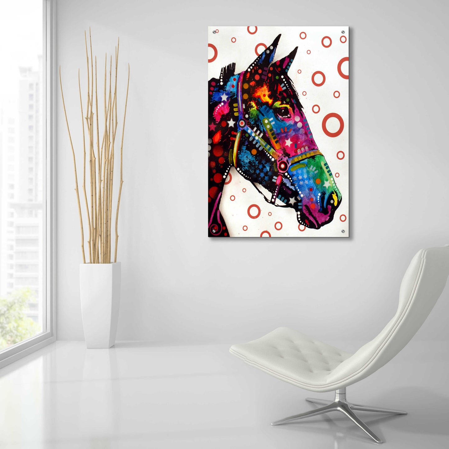 Epic Art 'Horse 1' by Dean Russo, Acrylic Glass Wall Art,24x36