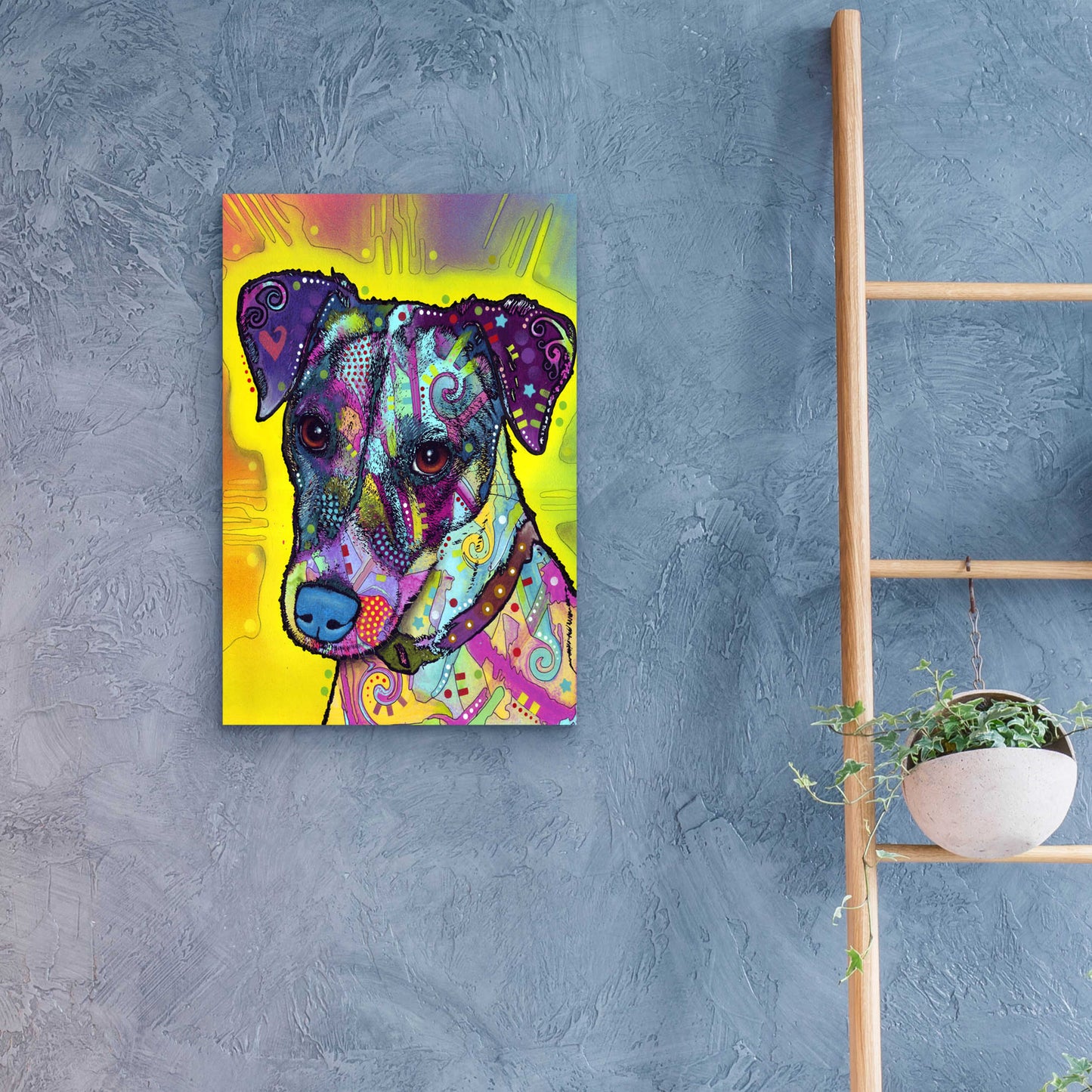 Epic Art 'Jack Russell' by Dean Russo, Acrylic Glass Wall Art,16x24