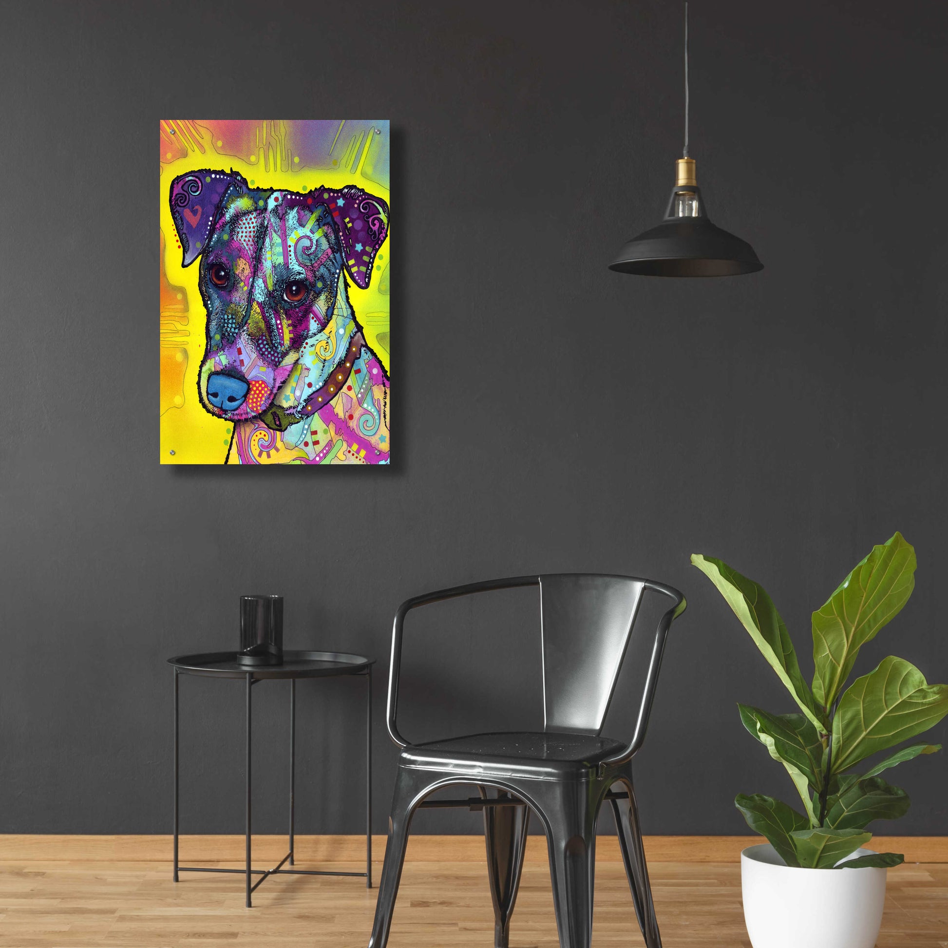 Epic Art 'Jack Russell' by Dean Russo, Acrylic Glass Wall Art,24x36