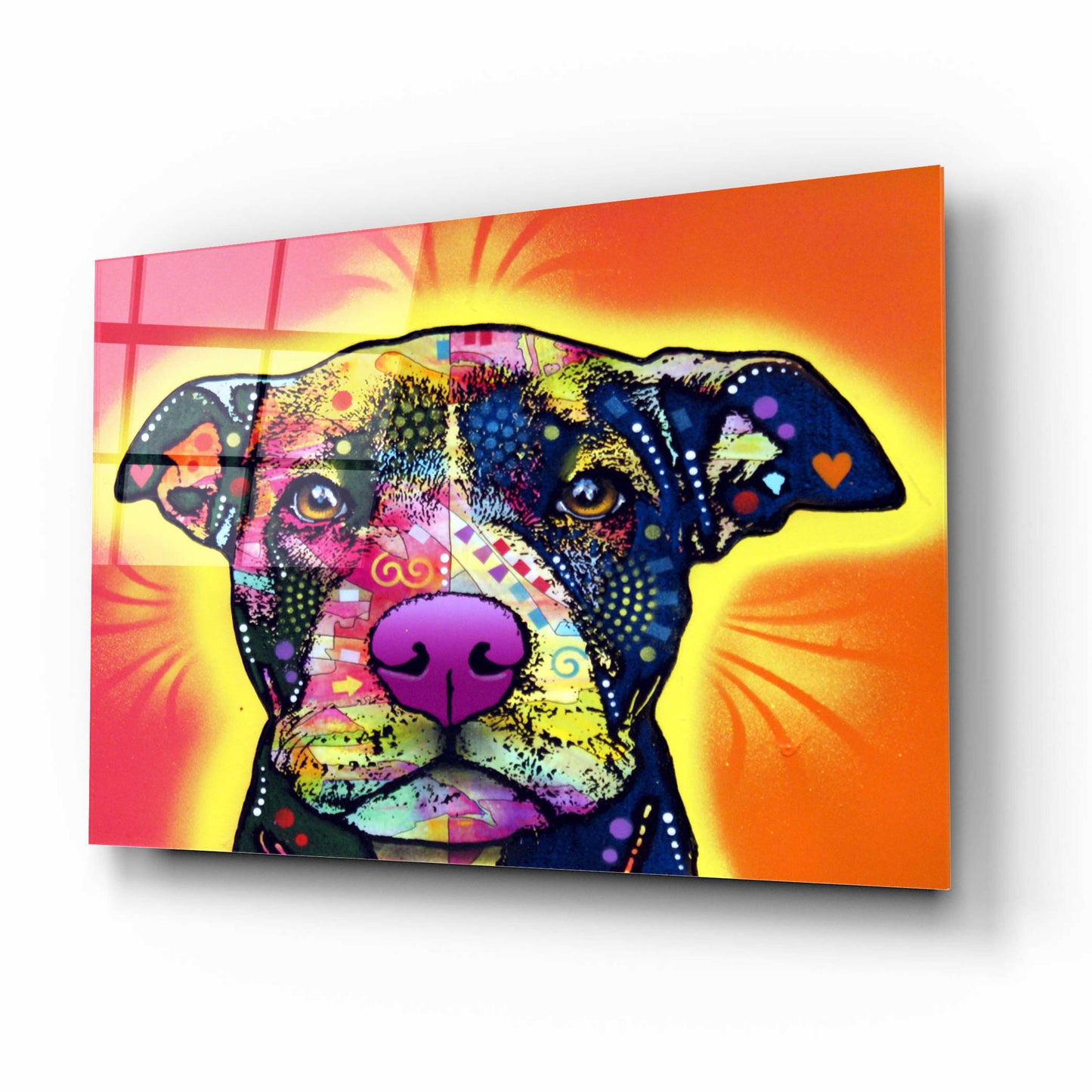 Epic Art 'Love A Bull' by Dean Russo, Acrylic Glass Wall Art,16x12