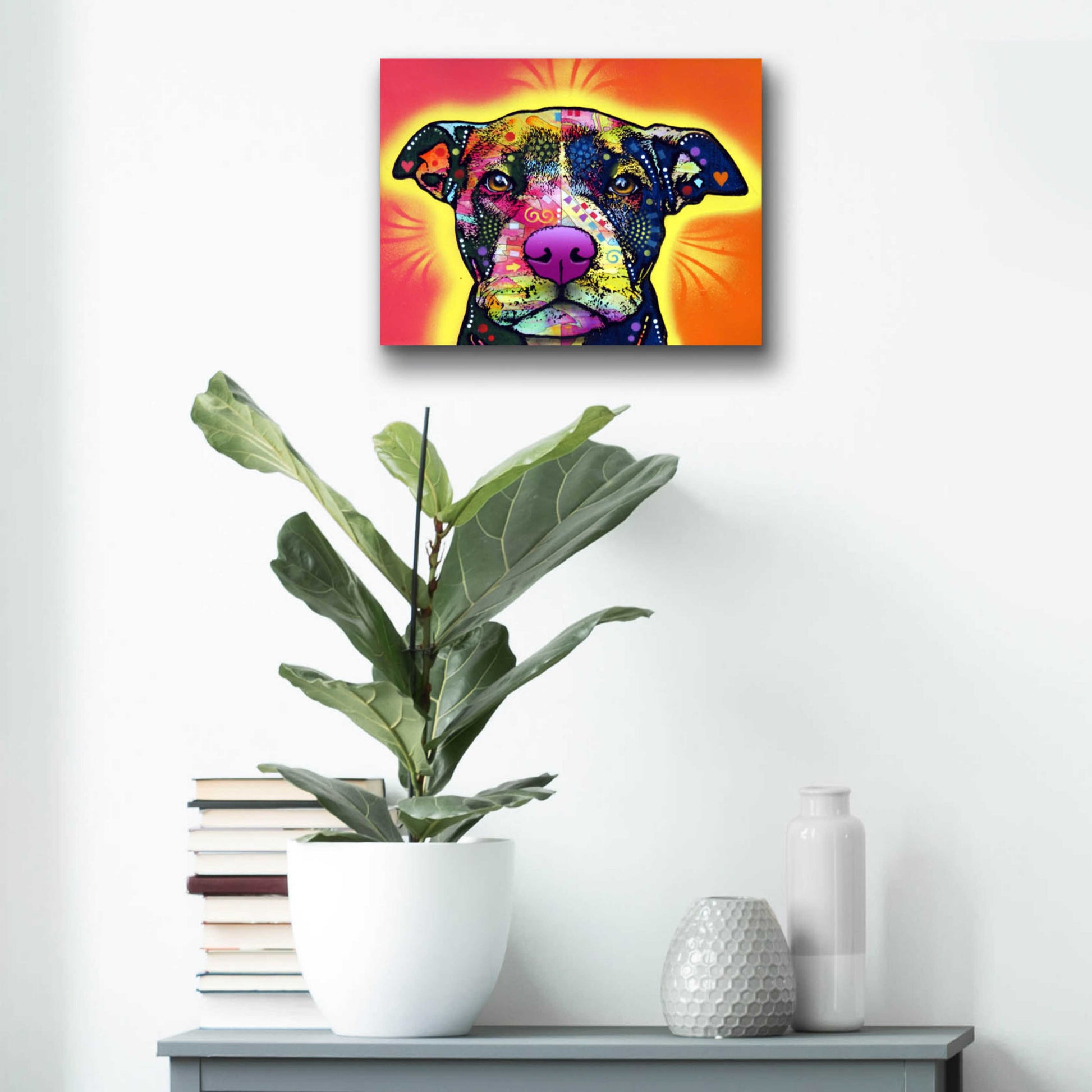 Epic Art 'Love A Bull' by Dean Russo, Acrylic Glass Wall Art,16x12