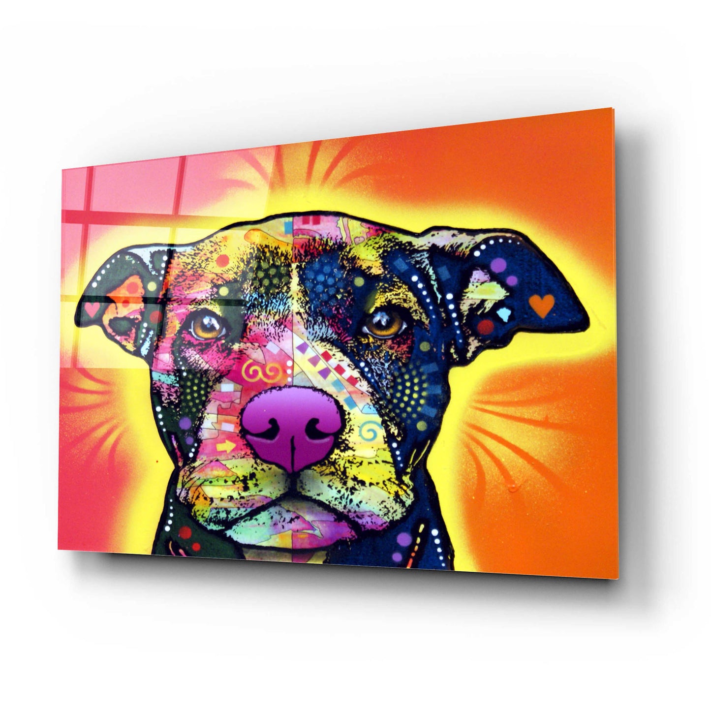 Epic Art 'Love A Bull' by Dean Russo, Acrylic Glass Wall Art,24x16