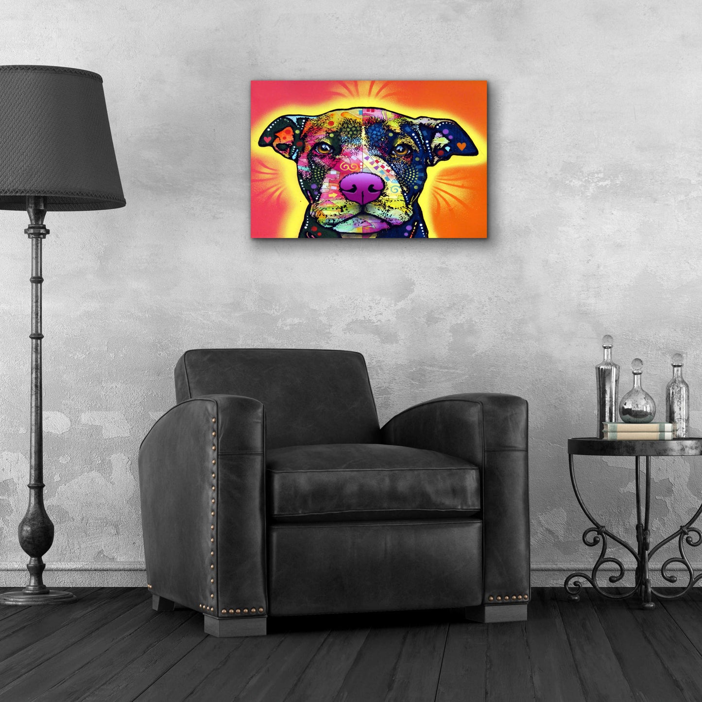 Epic Art 'Love A Bull' by Dean Russo, Acrylic Glass Wall Art,24x16