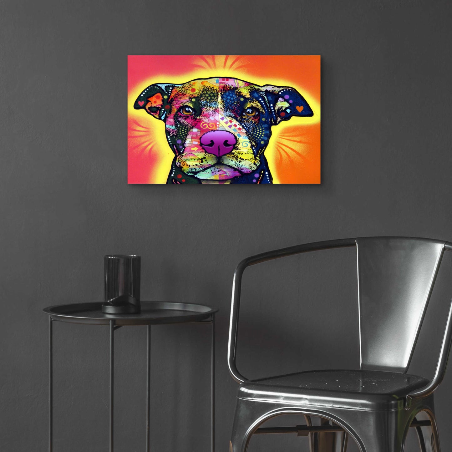 Epic Art 'Love A Bull' by Dean Russo, Acrylic Glass Wall Art,24x16