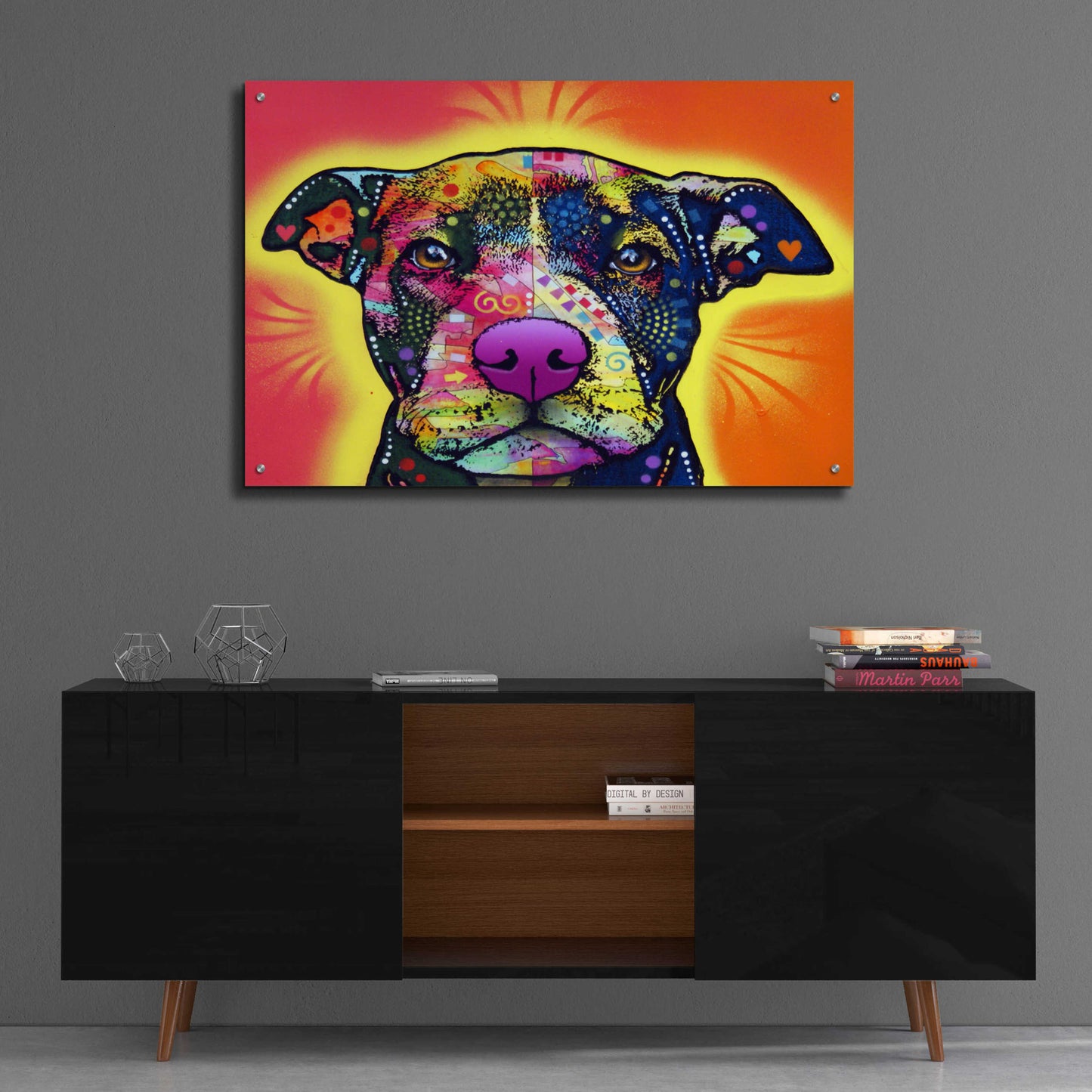 Epic Art 'Love A Bull' by Dean Russo, Acrylic Glass Wall Art,36x24