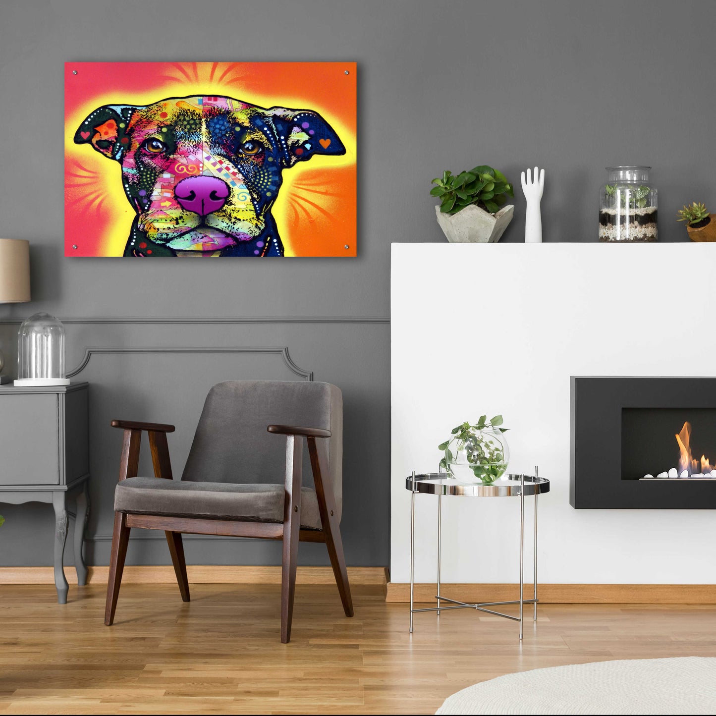 Epic Art 'Love A Bull' by Dean Russo, Acrylic Glass Wall Art,36x24