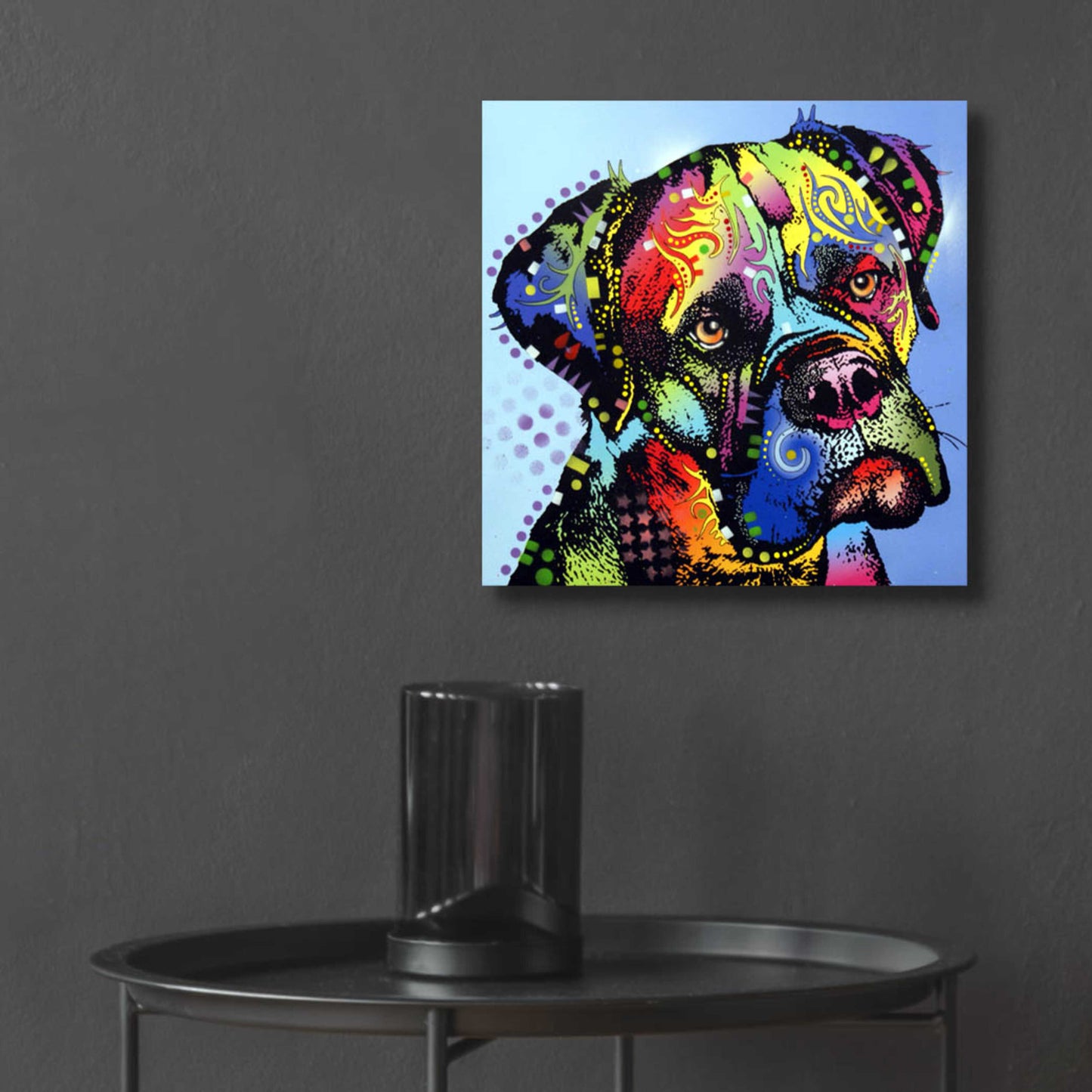 Epic Art 'Mastiff Warrior' by Dean Russo, Acrylic Glass Wall Art,12x12