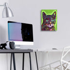 Epic Art 'Watchful Cat' by Dean Russo, Acrylic Glass Wall Art,12x16