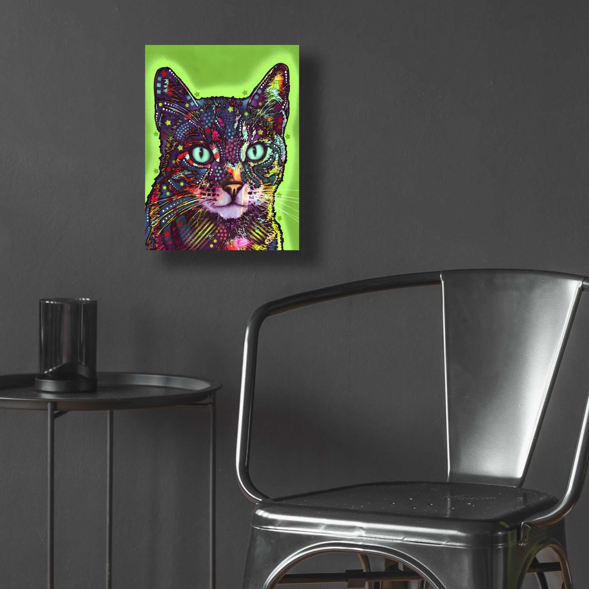 Epic Art 'Watchful Cat' by Dean Russo, Acrylic Glass Wall Art,12x16