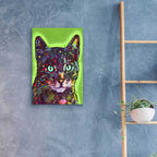 Epic Art 'Watchful Cat' by Dean Russo, Acrylic Glass Wall Art,16x24