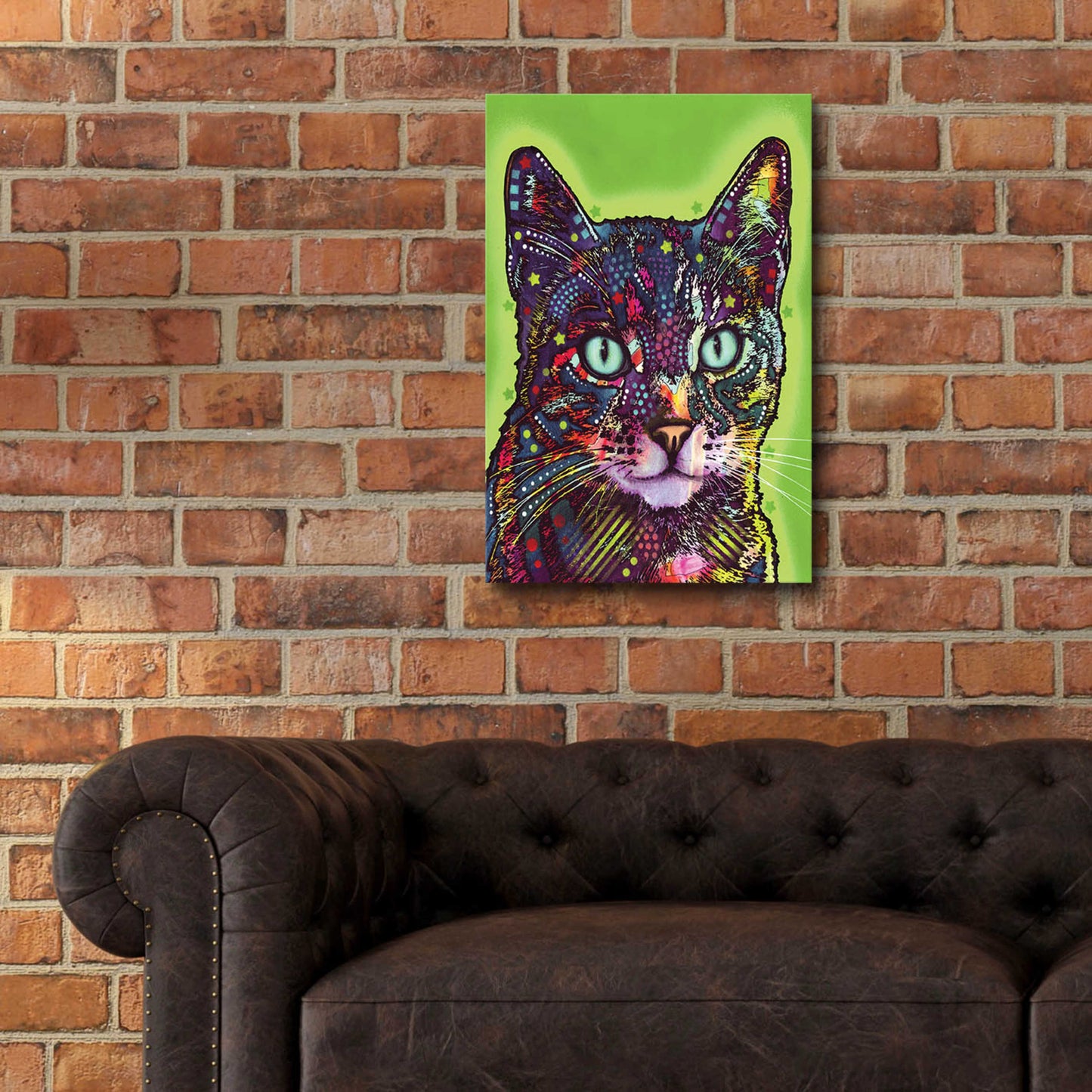 Epic Art 'Watchful Cat' by Dean Russo, Acrylic Glass Wall Art,16x24