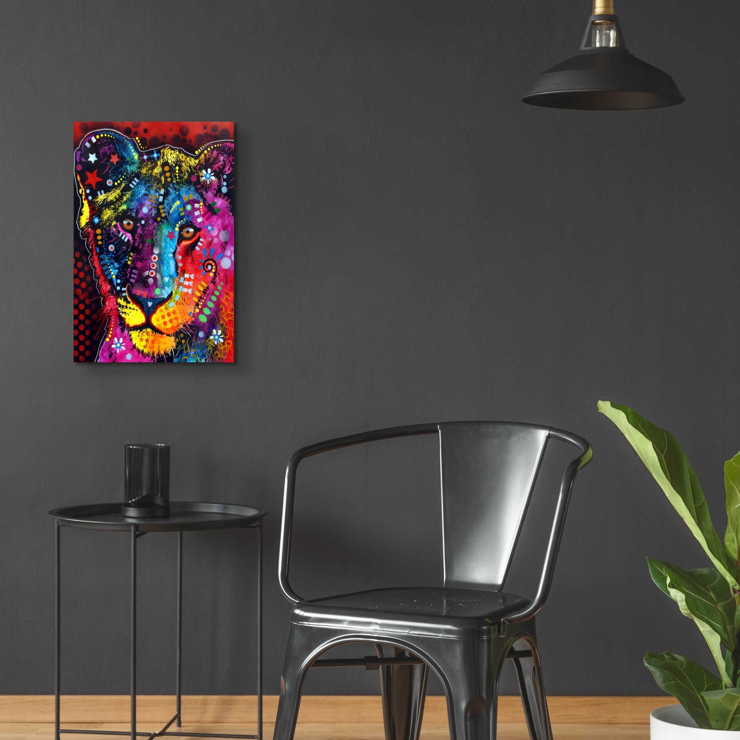 Epic Art 'Young Lion' by Dean Russo, Acrylic Glass Wall Art,16x24
