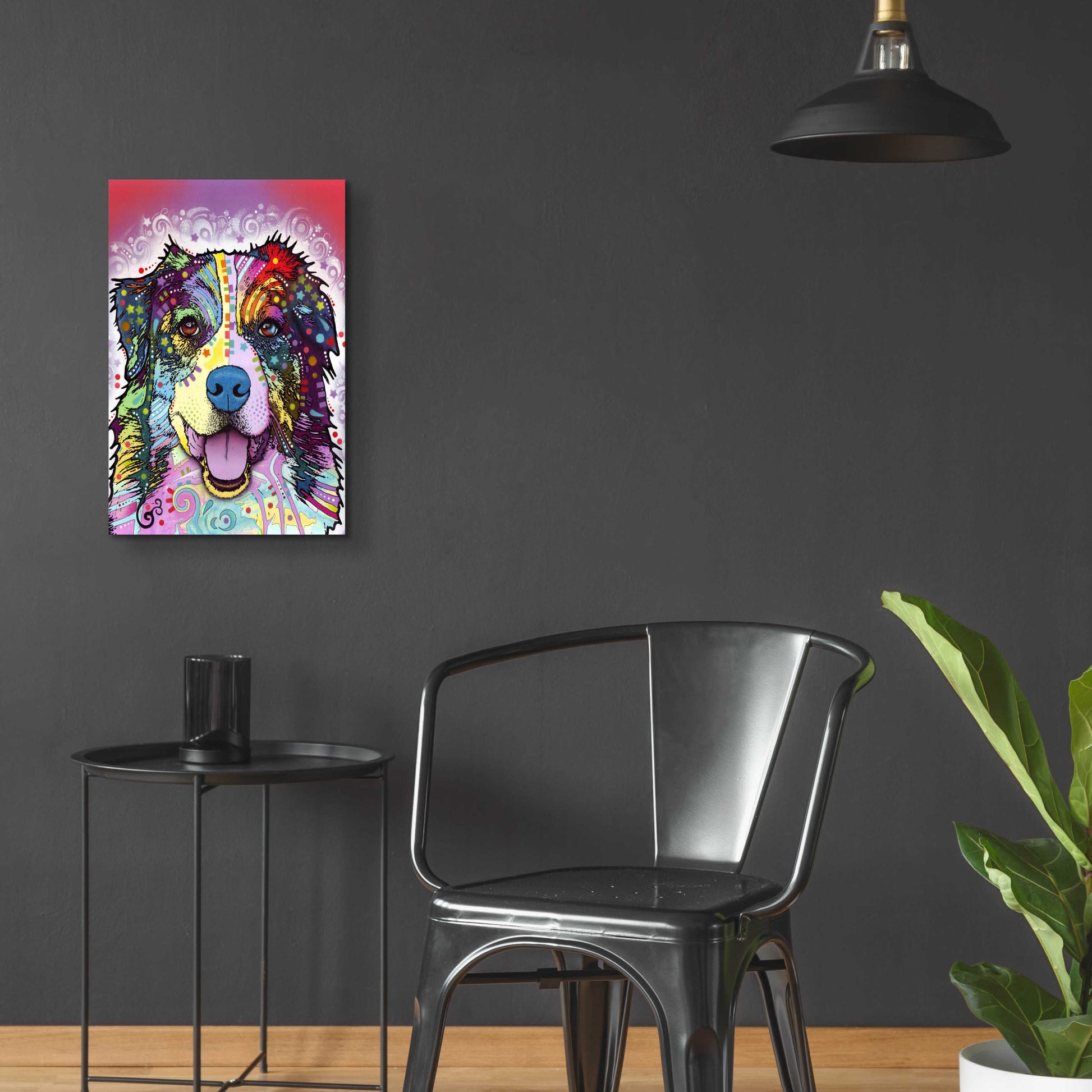 Epic Art 'Australian Shepherd' by Dean Russo, Acrylic Glass Wall Art,16x24