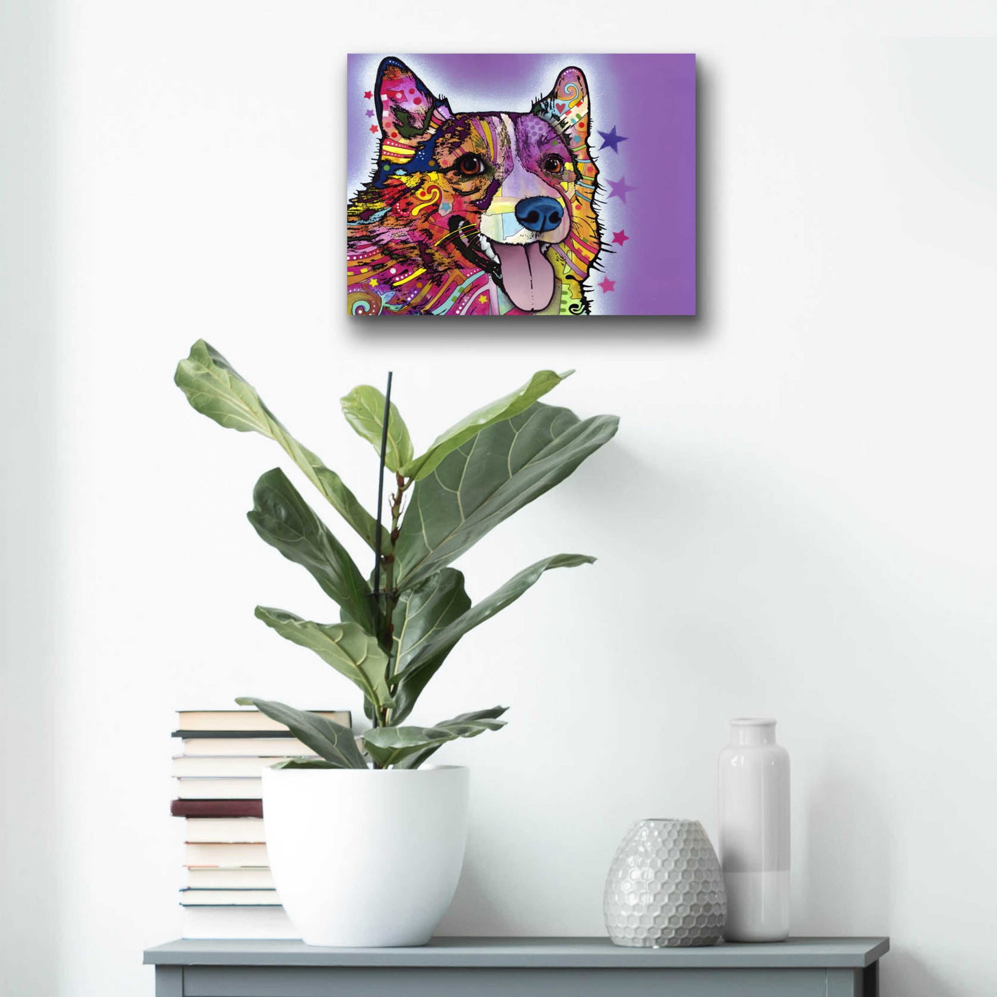 Epic Art 'Corgi' by Dean Russo, Acrylic Glass Wall Art,16x12