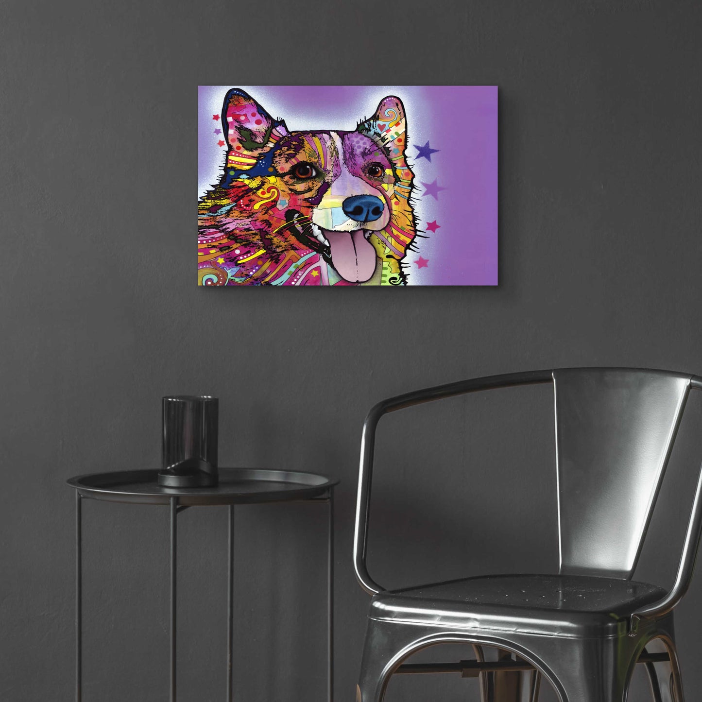 Epic Art 'Corgi' by Dean Russo, Acrylic Glass Wall Art,24x16