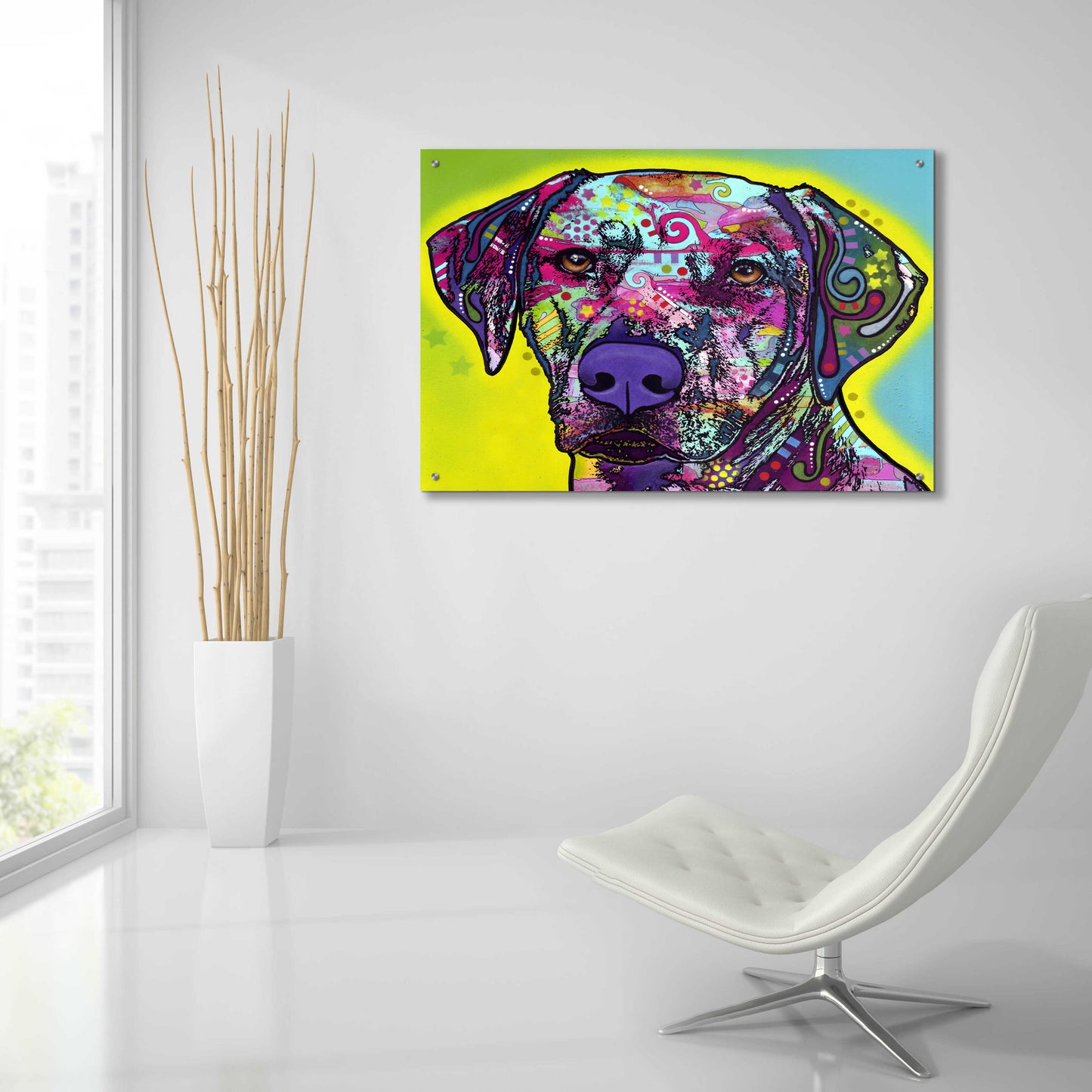 Epic Art 'Rhodesian Ridgeback' by Dean Russo, Acrylic Glass Wall Art,36x24