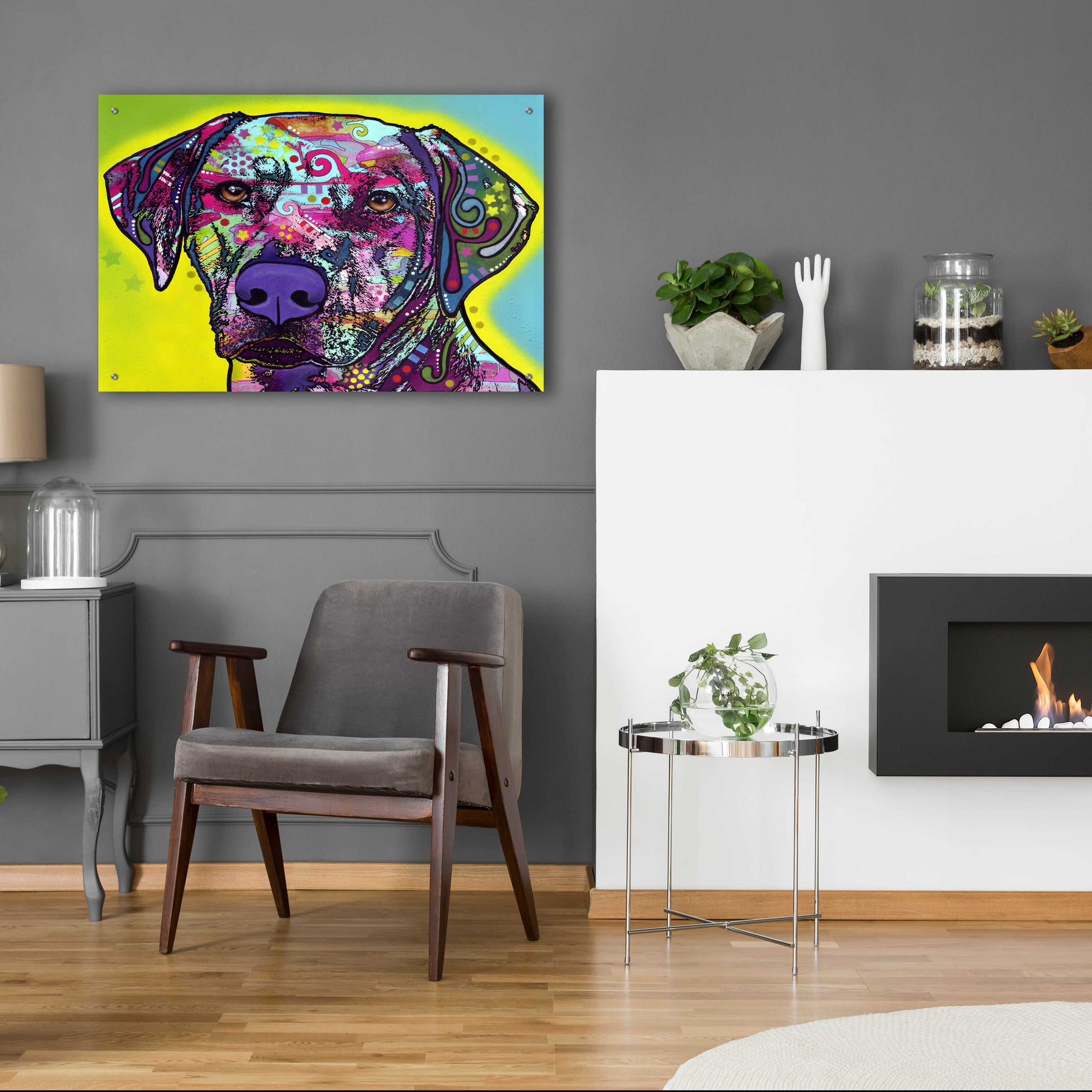 Epic Art 'Rhodesian Ridgeback' by Dean Russo, Acrylic Glass Wall Art,36x24