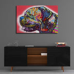 Epic Art 'Profile Mastiff' by Dean Russo, Acrylic Glass Wall Art,36x24