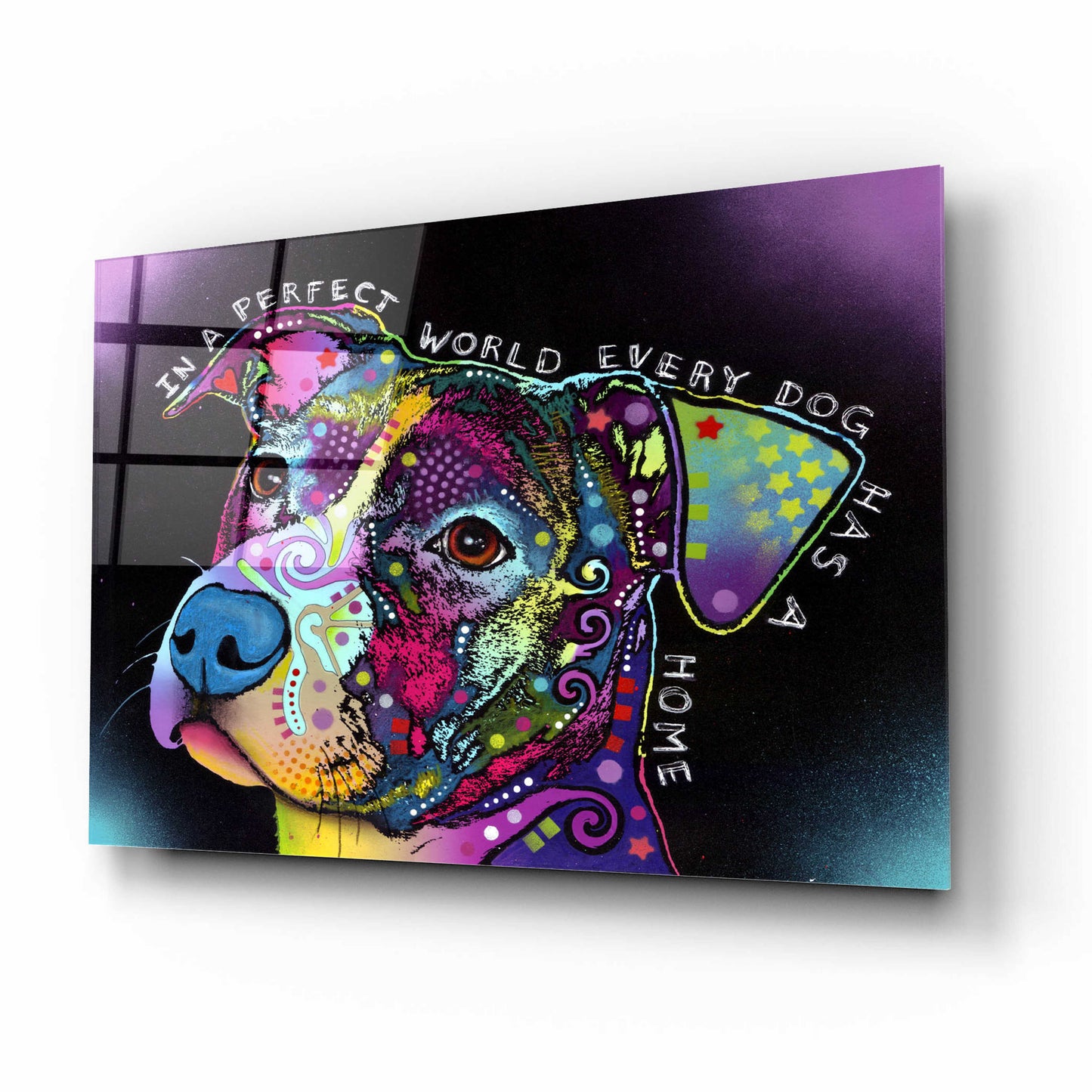 Epic Art 'In A Perfect World' by Dean Russo, Acrylic Glass Wall Art,16x12