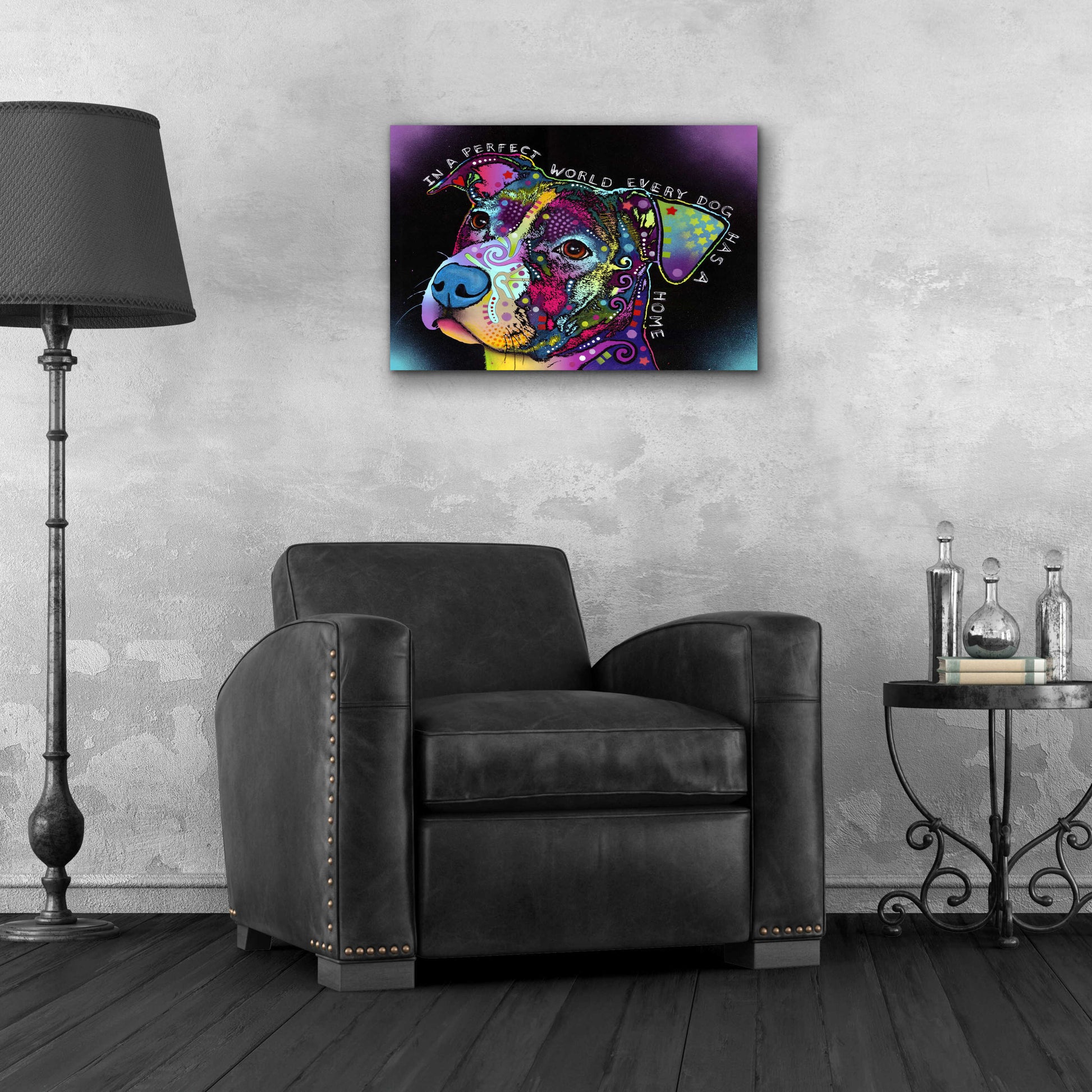 Epic Art 'In A Perfect World' by Dean Russo, Acrylic Glass Wall Art,24x16