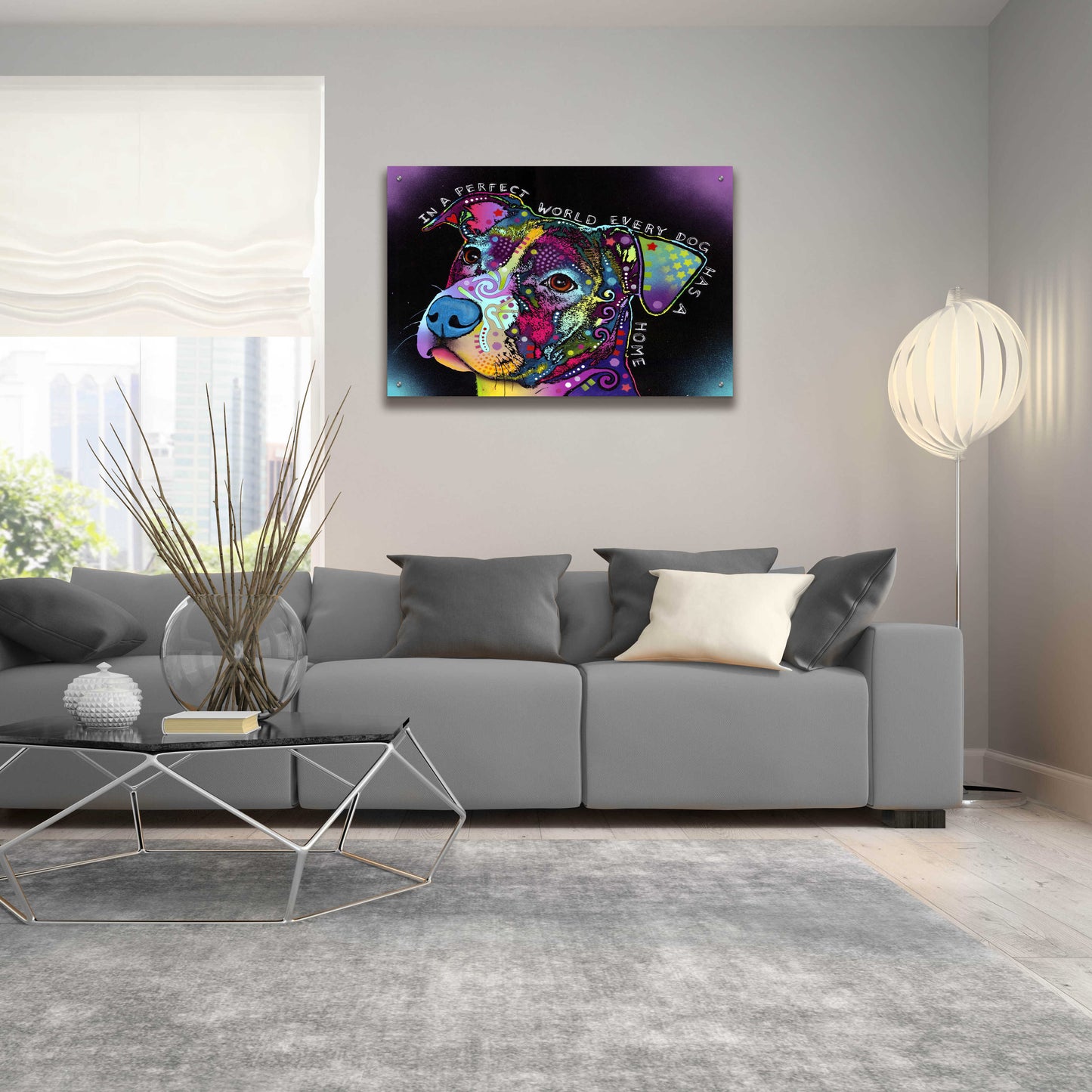 Epic Art 'In A Perfect World' by Dean Russo, Acrylic Glass Wall Art,36x24